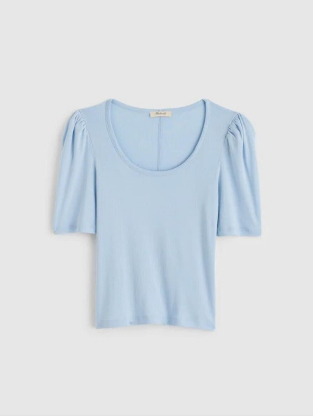 Madewell Madewell Puff-Sleeve Scoopneck Tee Size L / US 10 / IT 46 - 4 Thumbnail