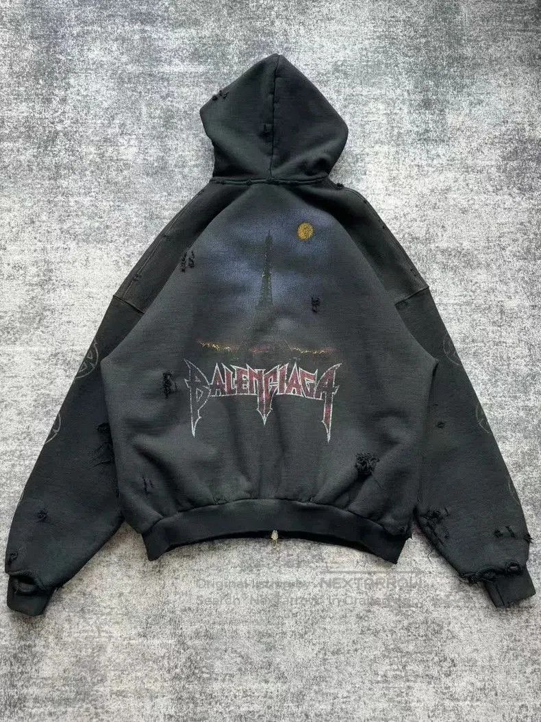 Balenciaga Balenciaga Paris Tower Zip Jacket. Size US XXS / EU 40 - 2 Thumbnail