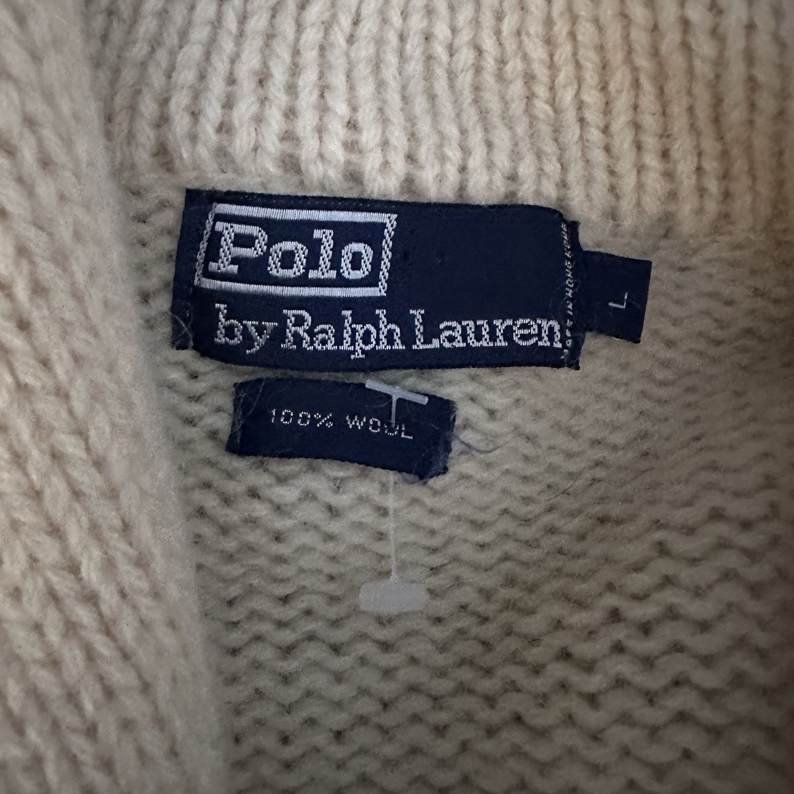 Hudsons Bay × Polo Ralph Lauren × Vintage Vintage Polo Ralph Lauren Wool Shawl Collar Cardigan Sweater Size US L / EU 52-54 / 3 - 6 Thumbnail