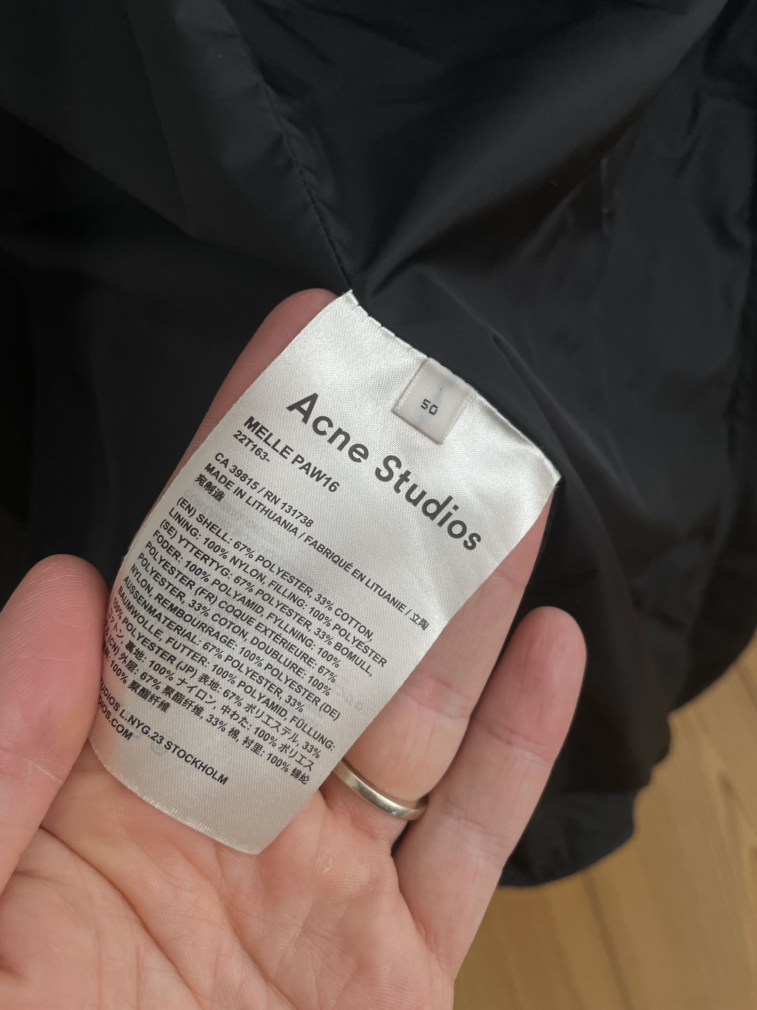 Acne Studios Coat Melle Paw16 Size US M / EU 48-50 / 2 - 5 Thumbnail