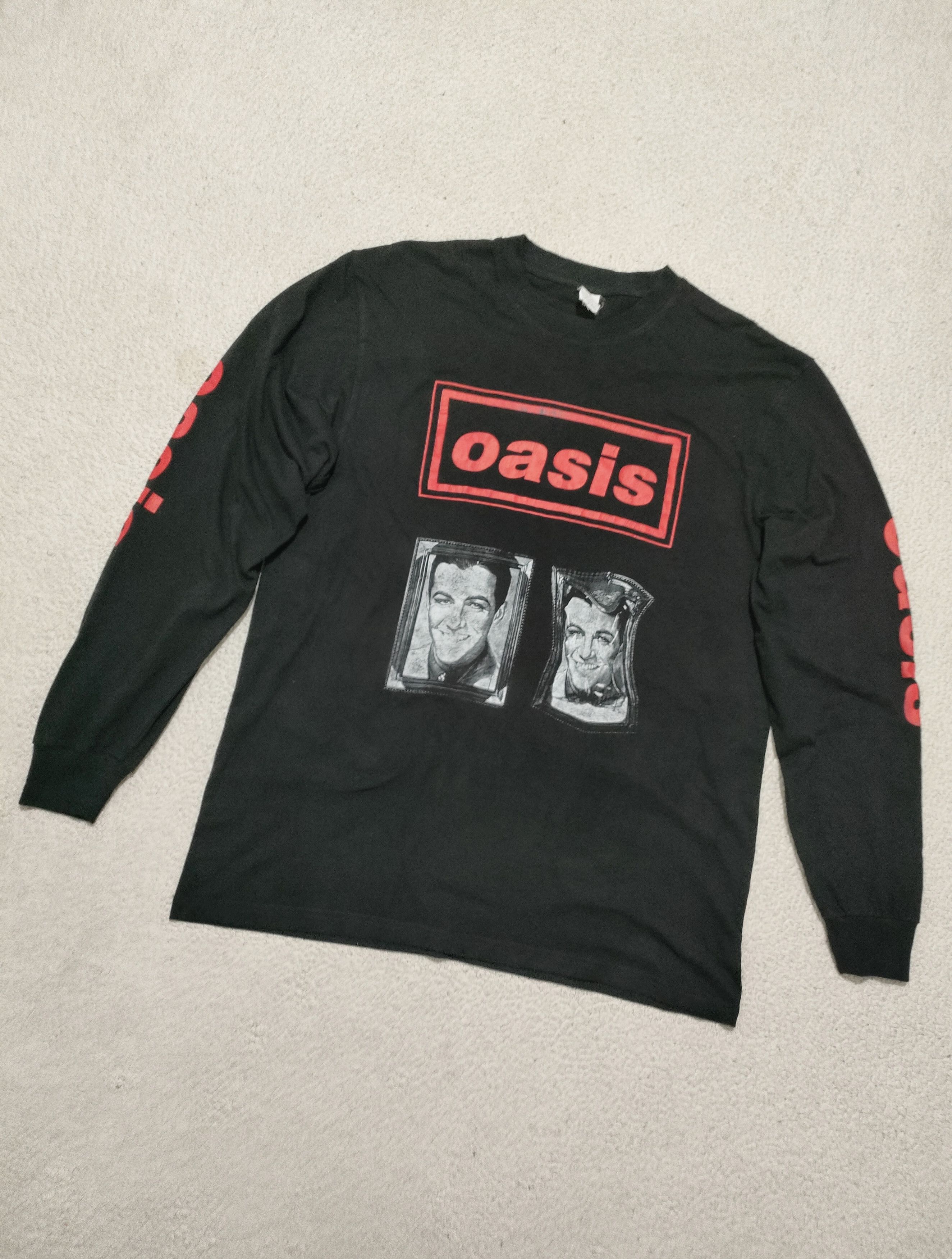 Band Tees 90s OASIS 'Shakermaker' Long Sleeve Vintage Tee Size US XL / EU 56 / 4 - 2 Thumbnail