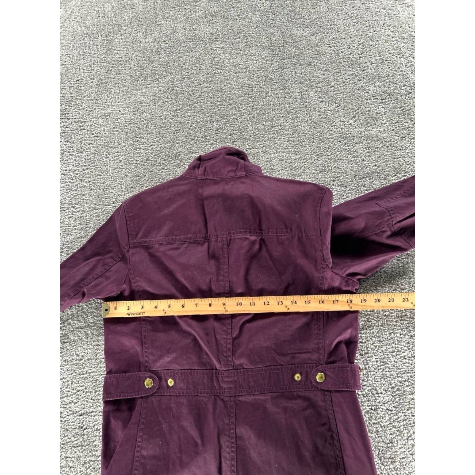 J.Crew J.CREW Jacket Womens Small Purple Cotton Canvas Shirt? Size S / US 4 / IT 40 - 5 Thumbnail
