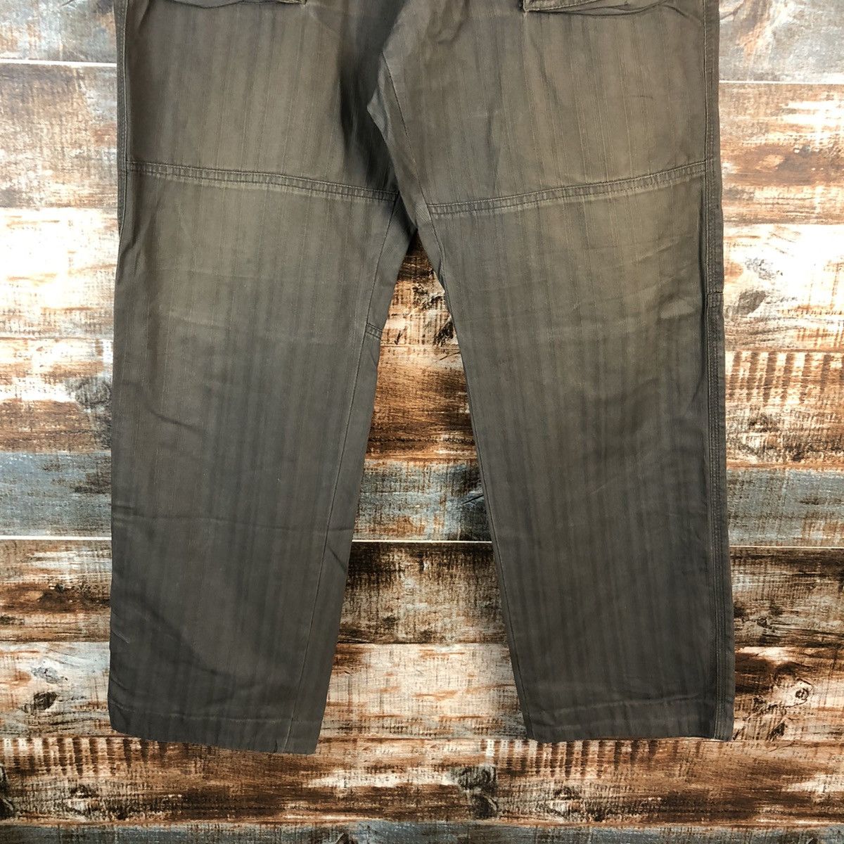 Japanese Brand DL Russ K Brown Cargo vintage Casual Pants #C214 Size US 33 - 6 Thumbnail