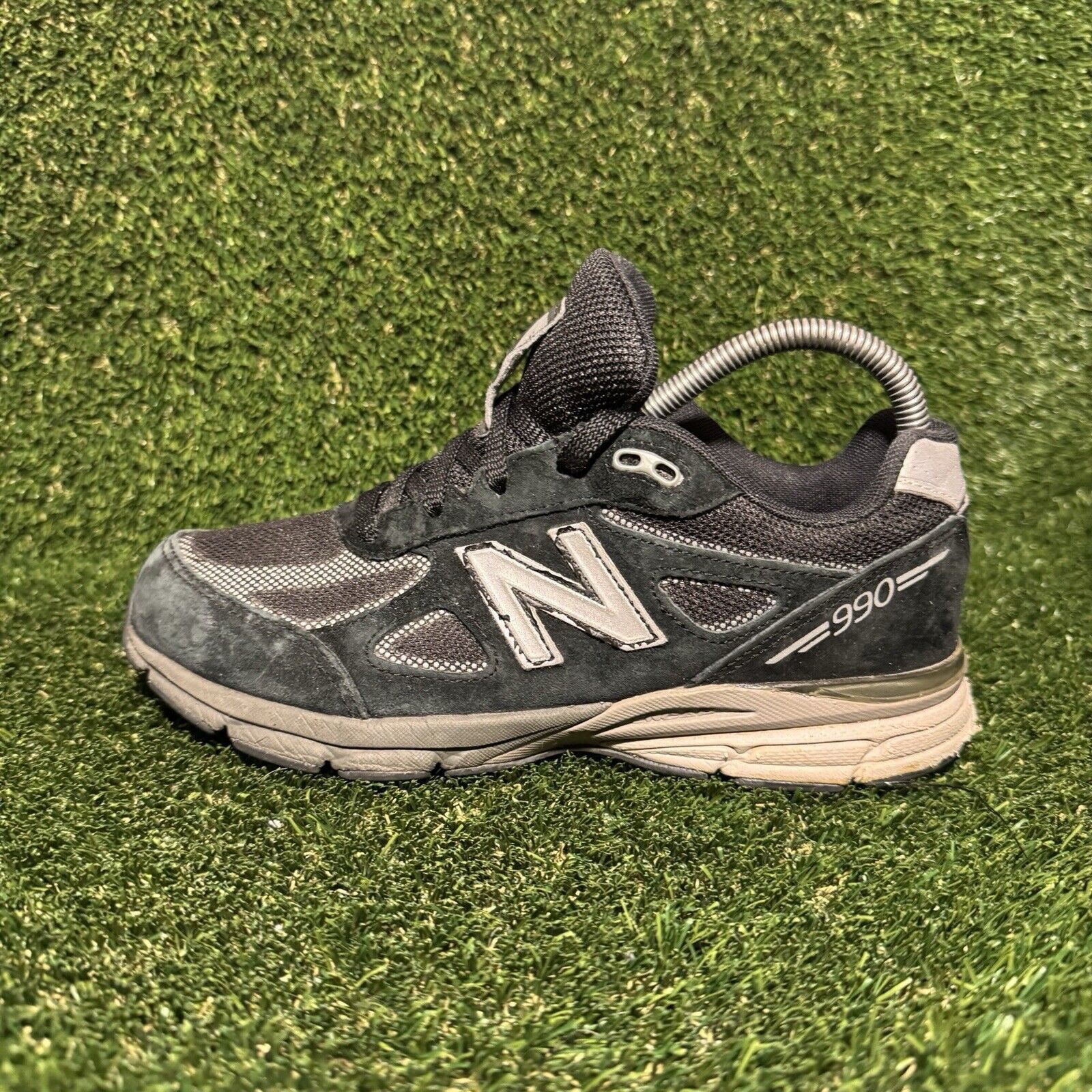 New Balance Size 6.5 - New Balance 990v4 Made In USA 2016 Black Silver W Size US 6.5 / IT 36.5 - 1 Thumbnail
