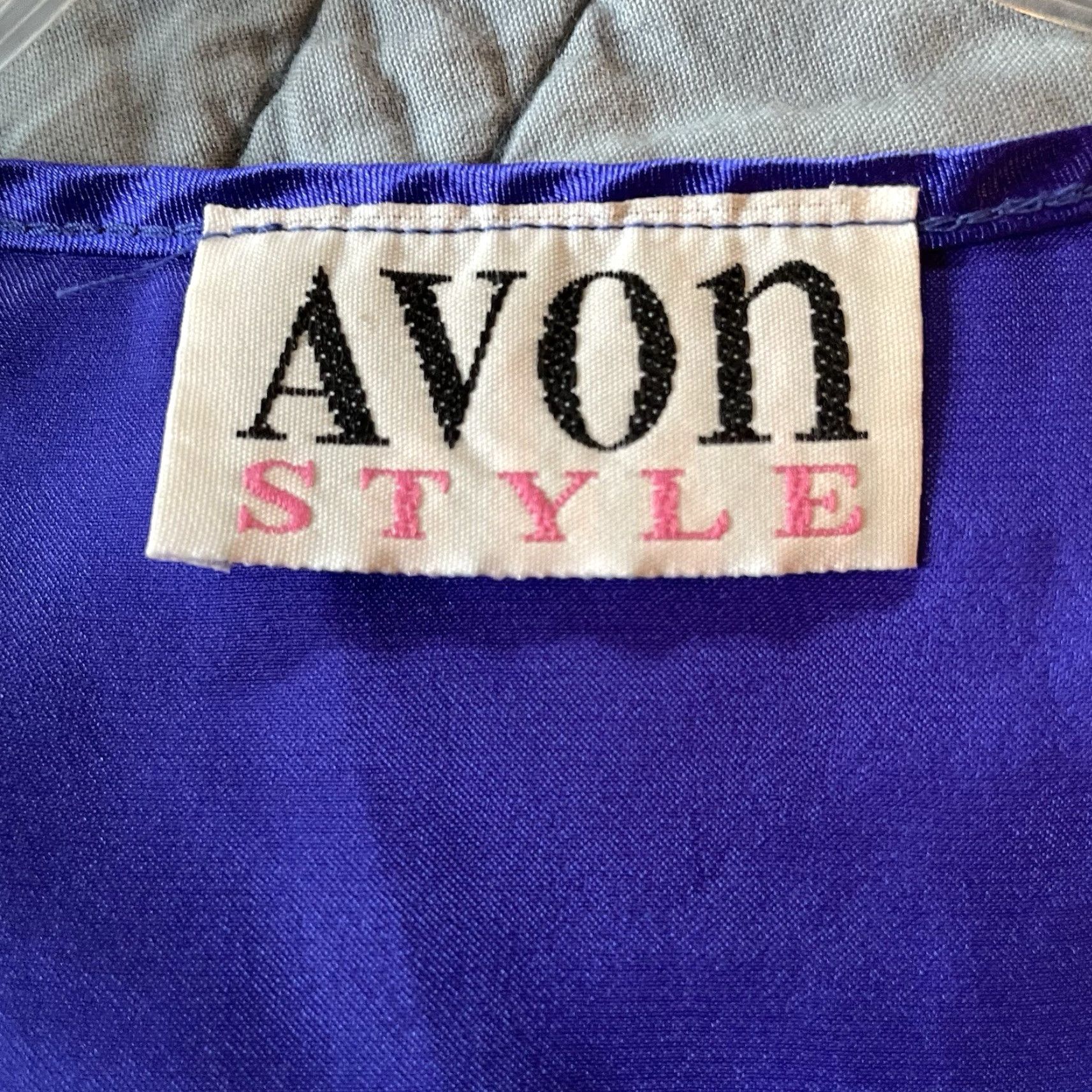 Vintage VTG Avon Nightgown Satin Purple Gown Oversized M/L Woman’s 1980s Nightgown Purple Satin Size ONE SIZE - 3 Thumbnail
