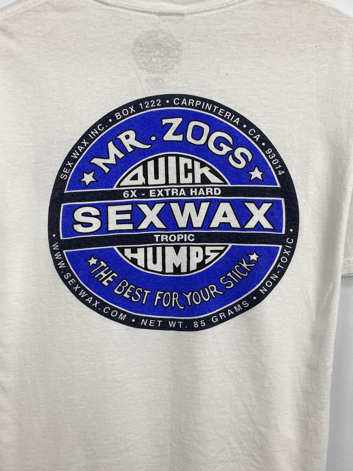 Vintage 🇺🇸 Vintage 90S Mr Zogs SEX WAX Surfboards Skate T shirt Size US L / EU 52-54 / 3 - 4 Thumbnail