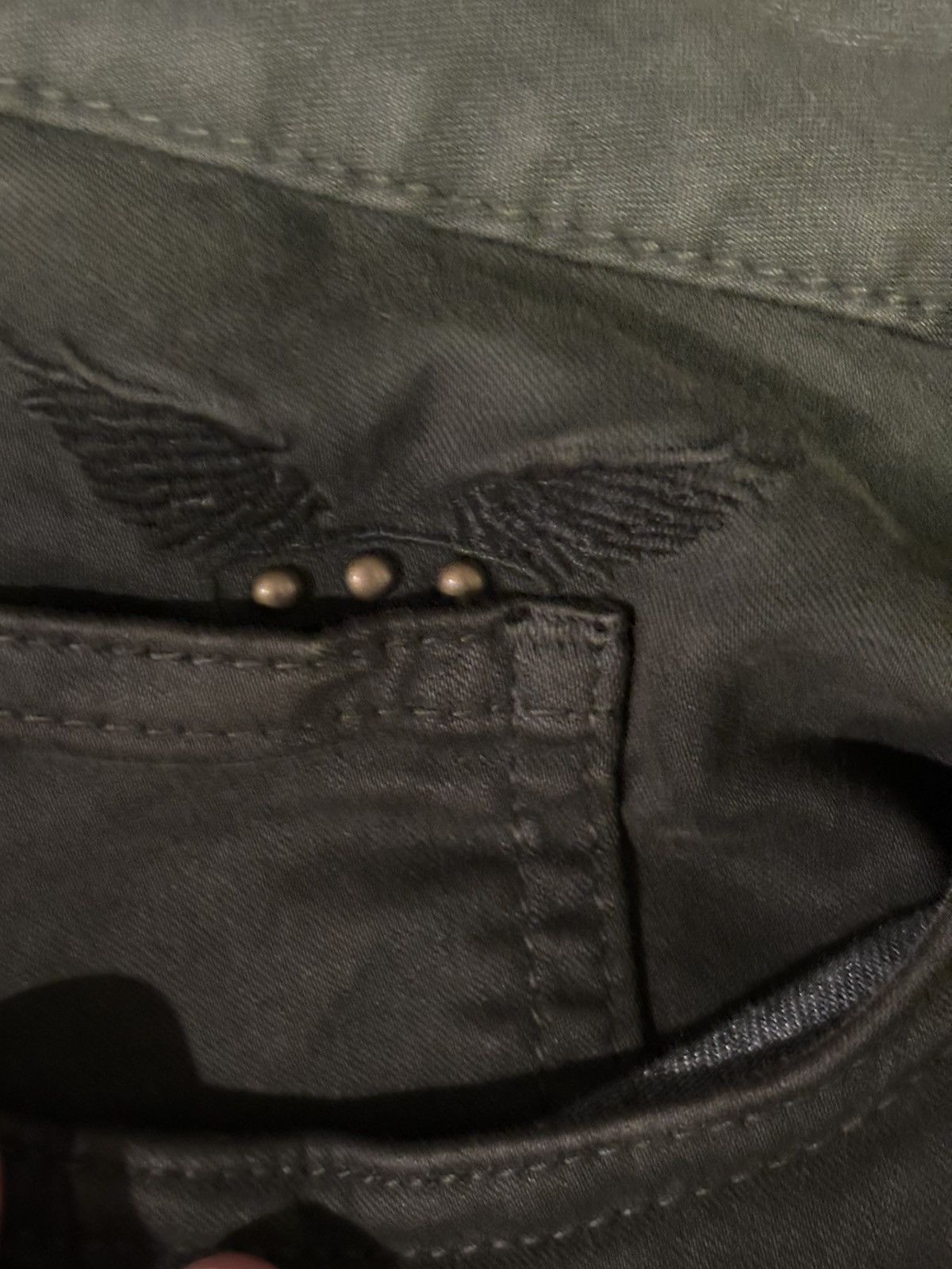 Robins Jeans Robin jeans olive biker pants with zippers 30 x 32 Size US 30 / EU 46 - 8 Thumbnail