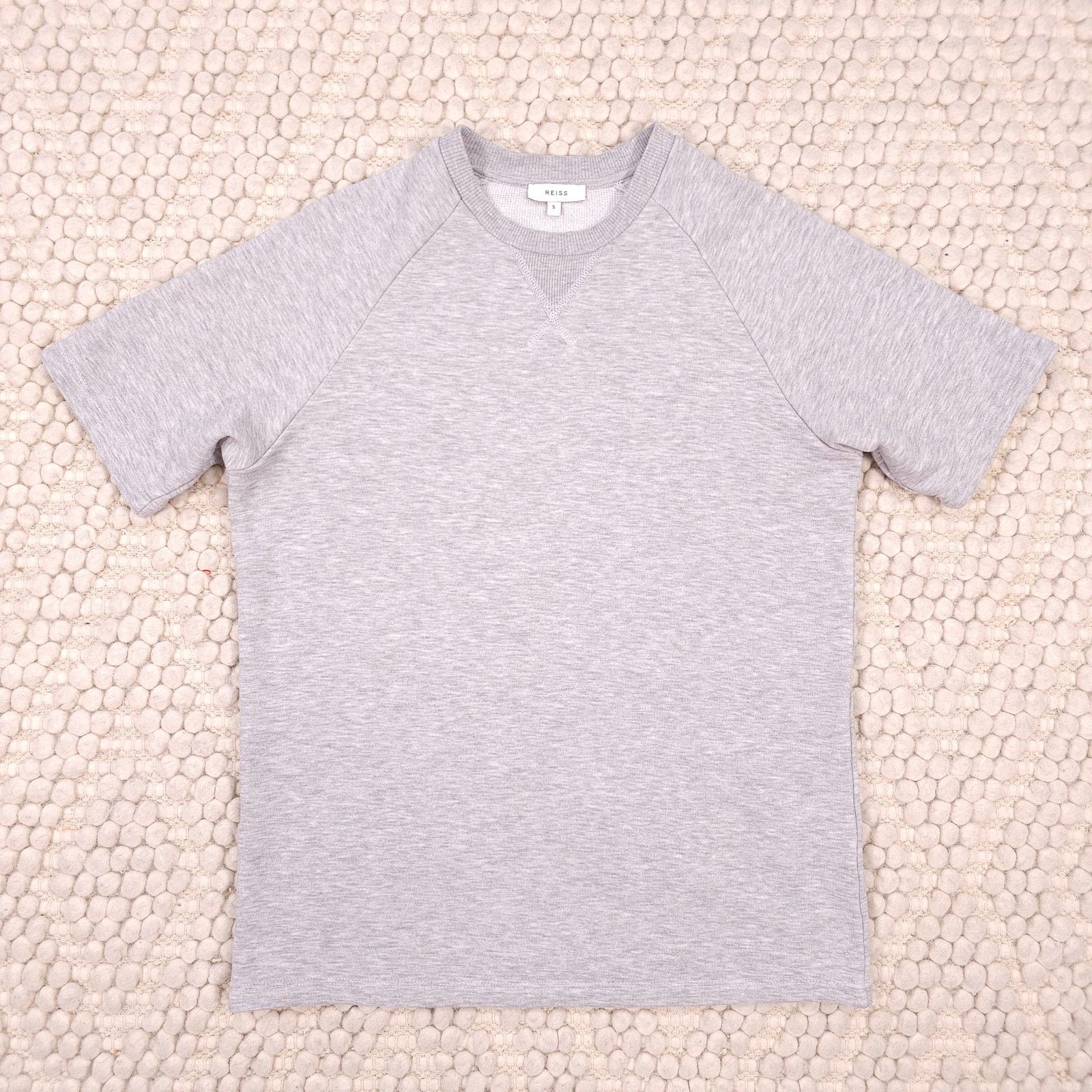 Reiss Reiss Short Sleeve Sweatshirt Tee Heathered Gray Sz Small Size US S / EU 44-46 / 1 - 5 Thumbnail