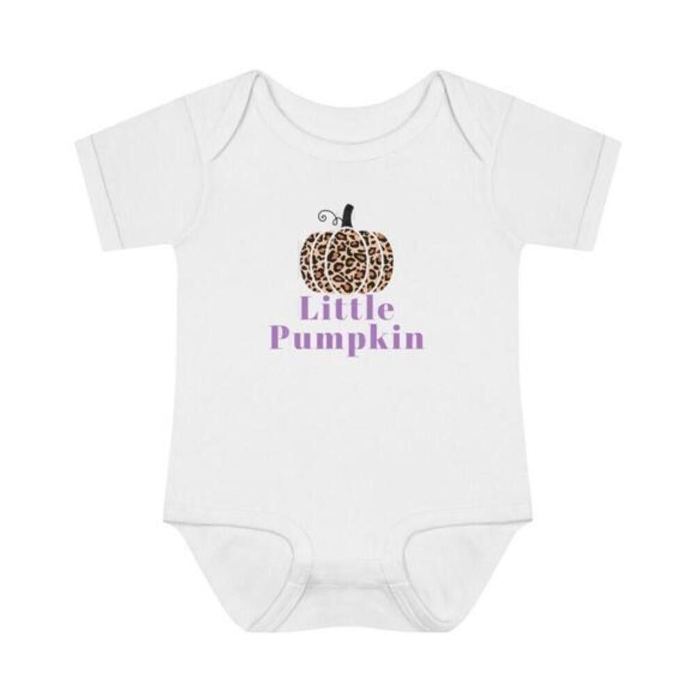 Designer Little Pumpkin Infant Baby Rib Bodysuit Size ONE SIZE - 1 Thumbnail