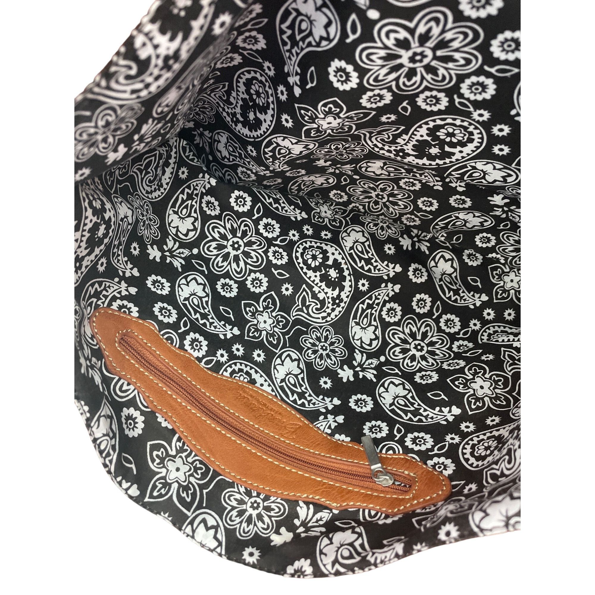 Other Bandana By American West Large Brown Leather Tote Bag SKU 89 Size ONE SIZE - 16 Thumbnail