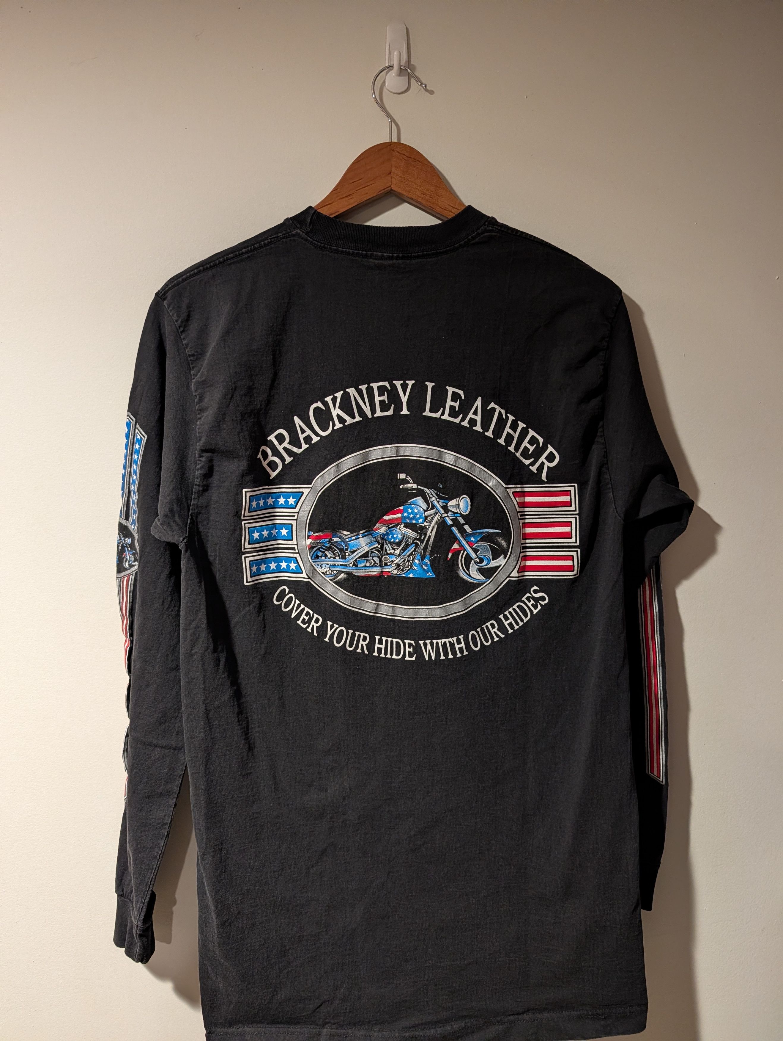 Harley Davidson Brackney Leather Long Sleeve Biker T-Shirt USA Motorcycle Size US L / EU 52-54 / 3 - 8 Thumbnail