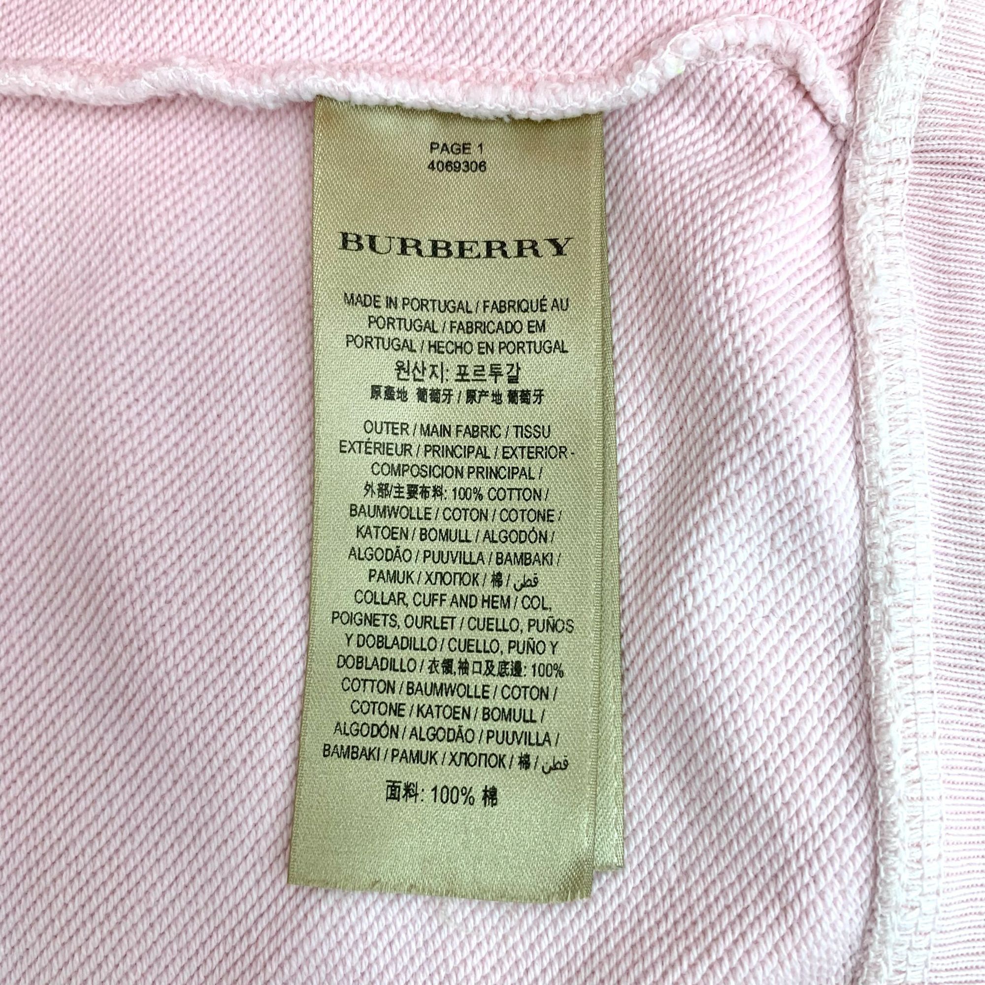 Burberry Burberry Pink Graffiti Print Cotton Sweatshirt L Round-Neck Size L / US 10 / IT 46 - 5 Thumbnail