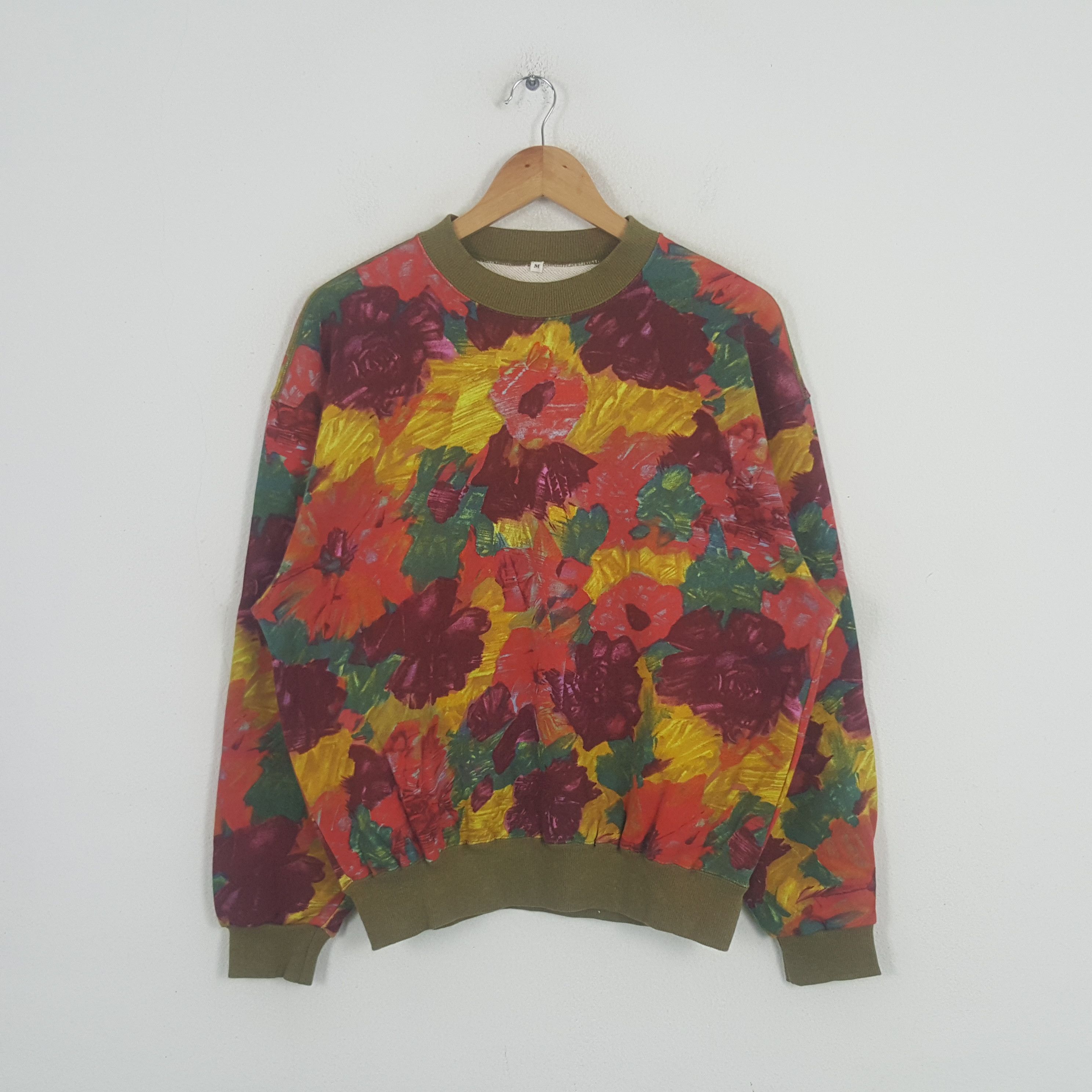 Vintage Vintage Flower Art Fashion Style Romance Jacket Size US M / EU 48-50 / 2 - 1 Thumbnail