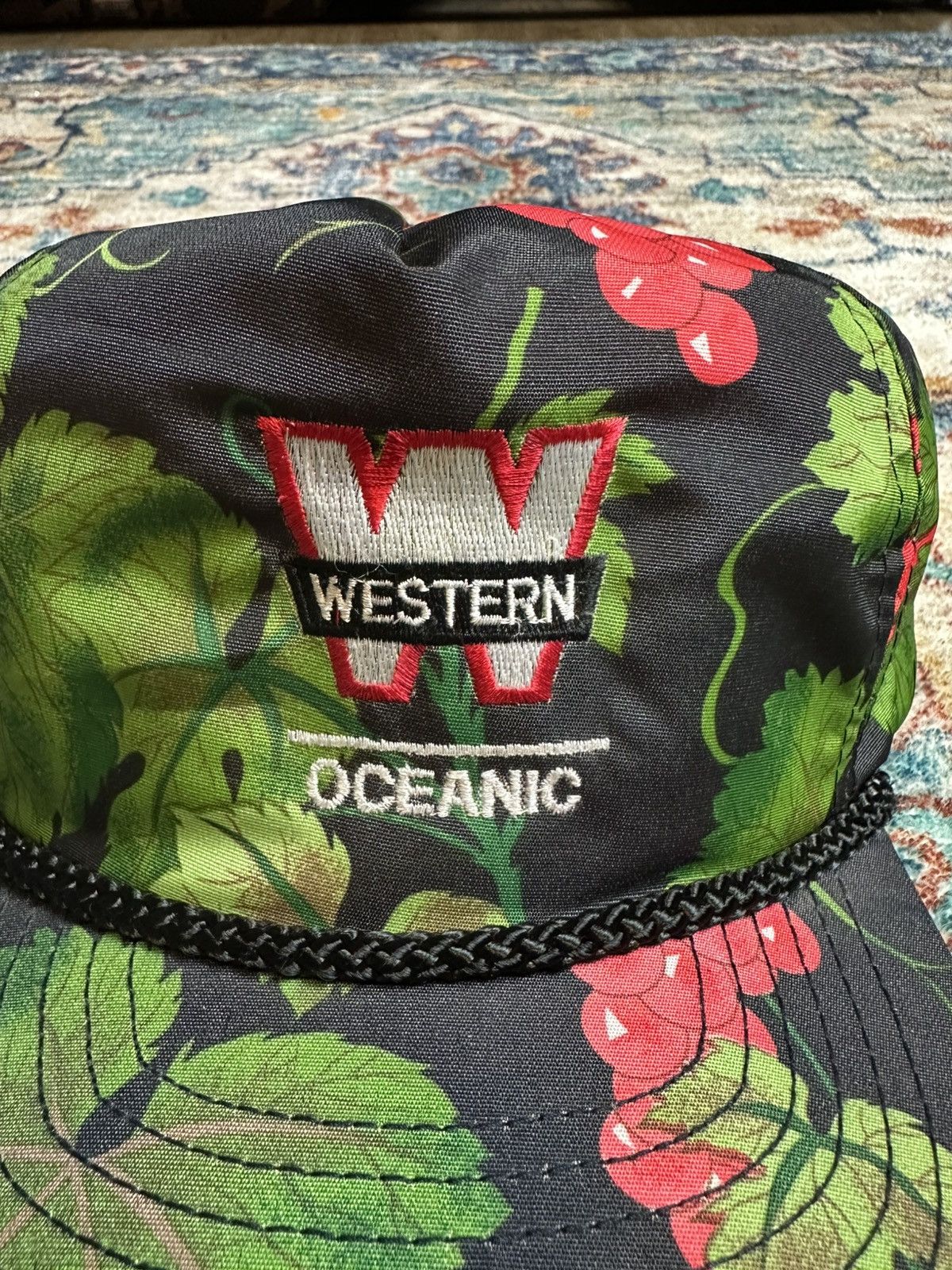 Vintage Vintage Western Wine Grapes All Over Print Snaoback Hat Size ONE SIZE - 7 Thumbnail