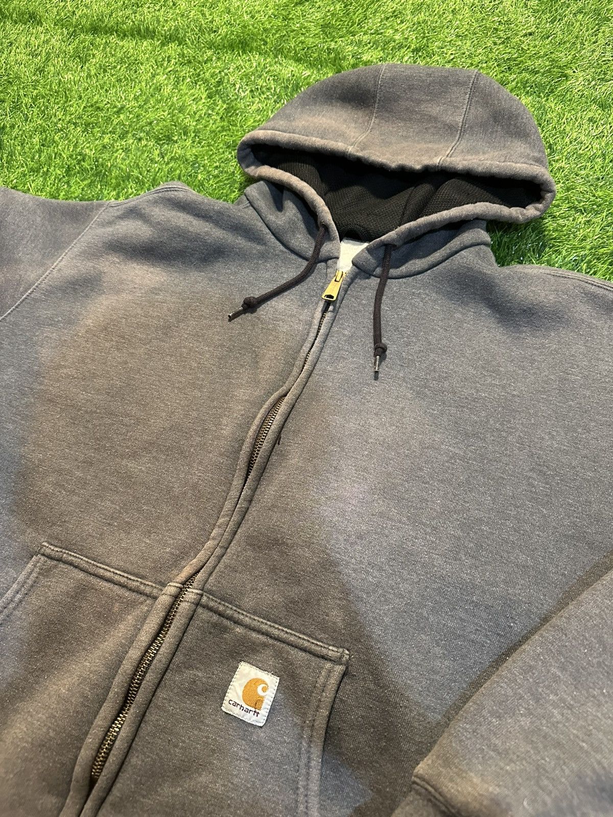 Carhartt × Vintage Vintage Carhartt Zip Up Hoodie Size 2XL Size US XXL / EU 58 / 5 - 2 Thumbnail