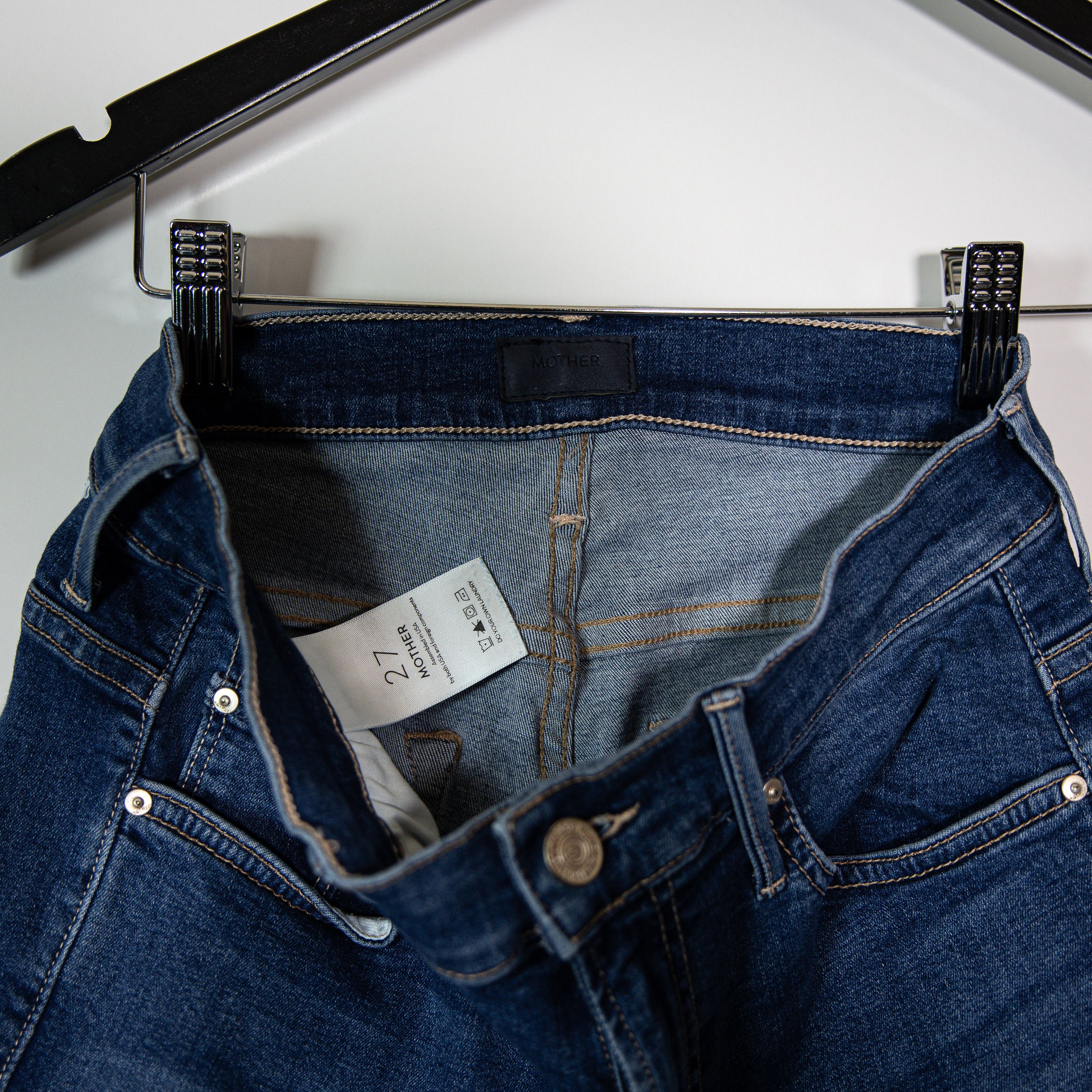 MOTHER Mother Denim Insider Crop Step Fray Cotton Size 27" / US 4 / IT 40 - 2 Thumbnail