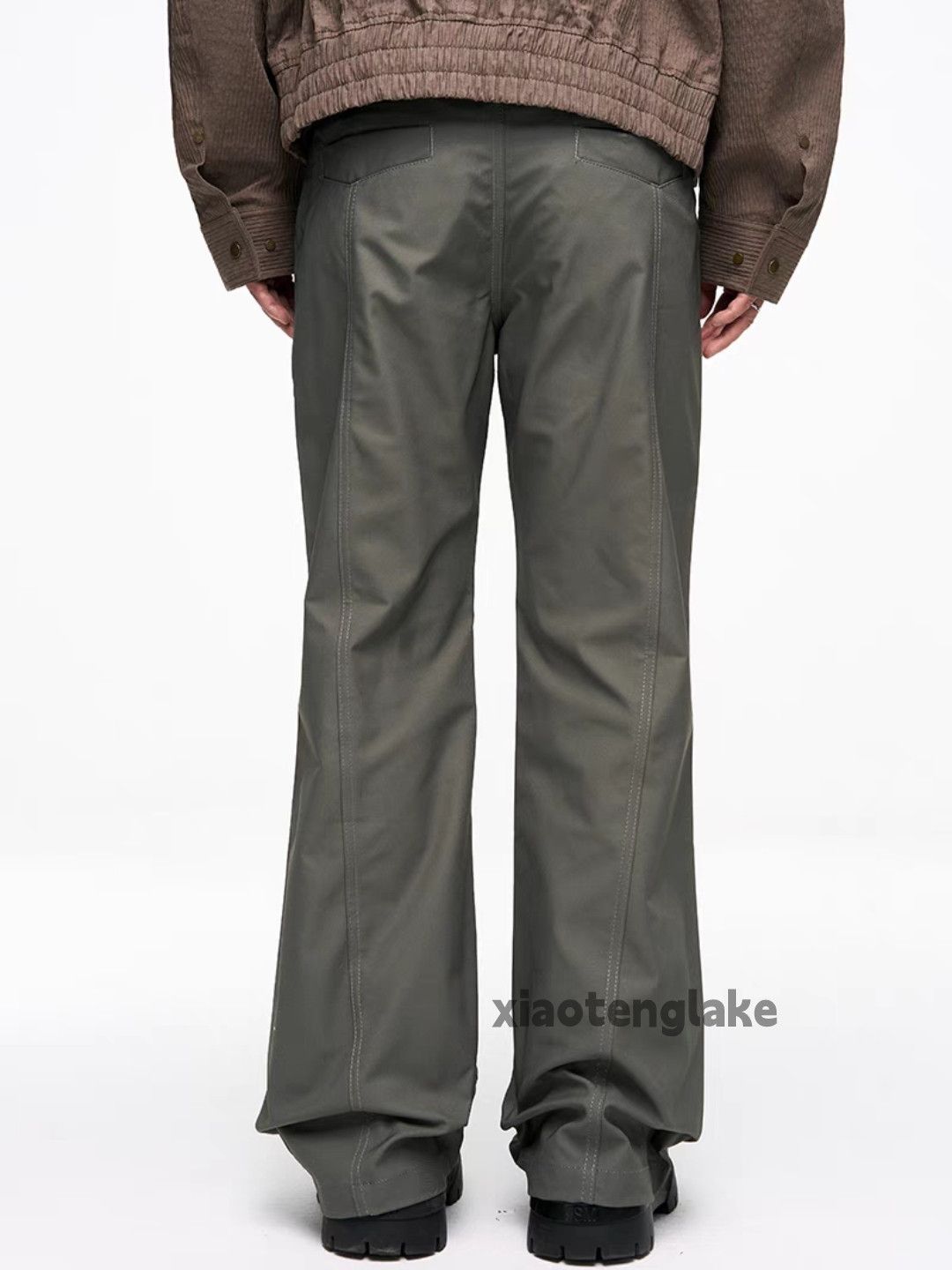 Designer × Japanese Brand × Vintage Patchwork pleated yuppie cleanfit bootcut cargo pants Size US 32 / EU 48 - 9 Thumbnail