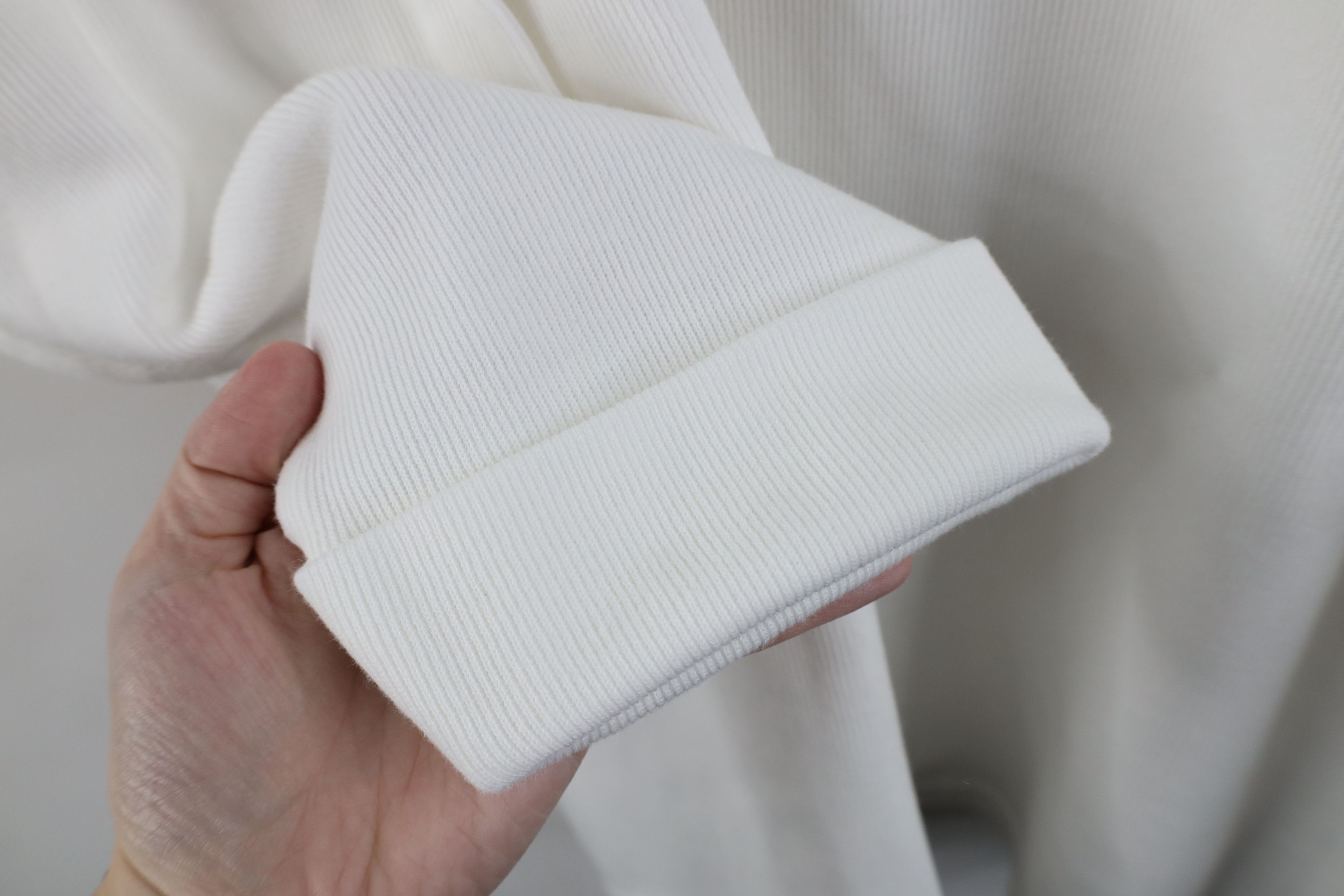 Express × Vintage Vintage 90s Express Cotton Ribbed Knit 3/4 Sleeve T-Shirt Size XL / US 12-14 / IT 48-50 - 6 Thumbnail