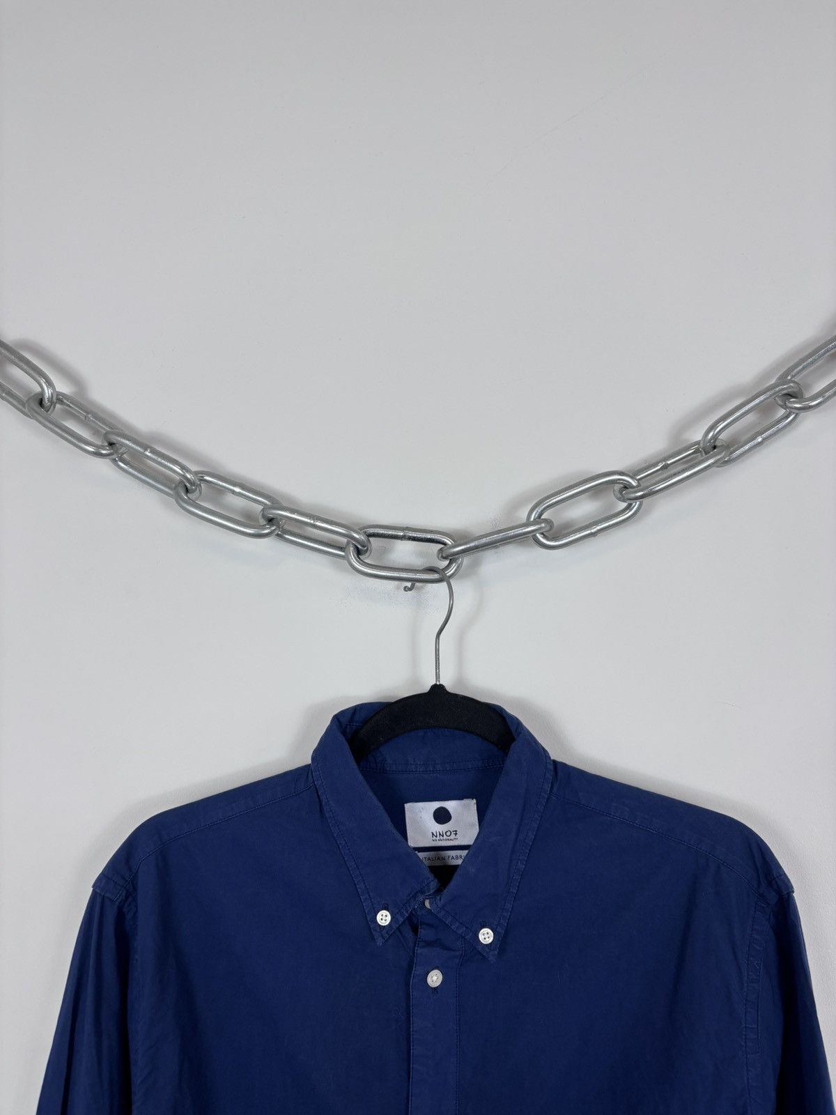 NN07 NN07 No Nationality New Derek Men’s Blue Long Sleeve Shirt Size US M / EU 48-50 / 2 - 3 Thumbnail
