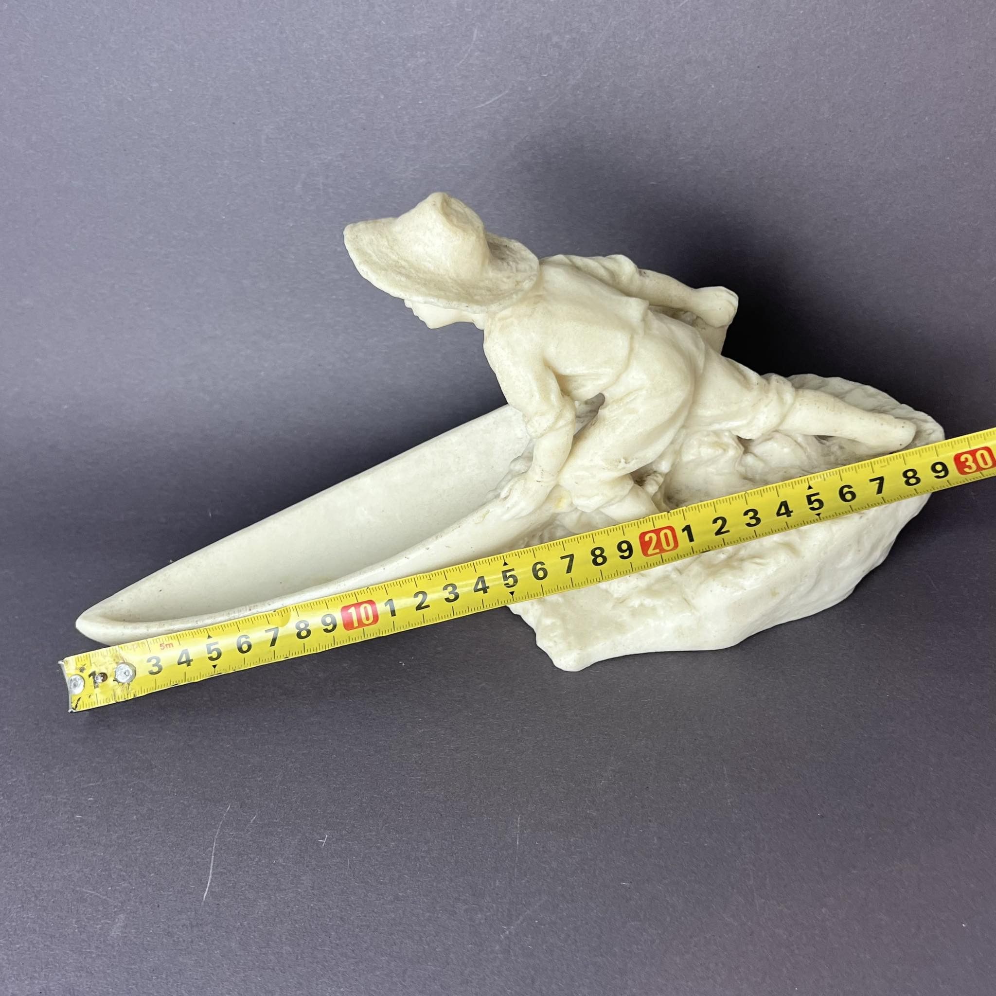 Vintage 1950 Vintage USSR Figure Statue Boy with Boat Tom Sawyer Size ONE SIZE - 8 Thumbnail