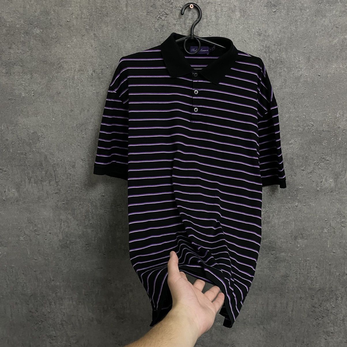 Polo Ralph Lauren Polo Ralph Lauren Purple Label Striped Polo t-shirt Size US XL / EU 56 / 4 - 2 Thumbnail