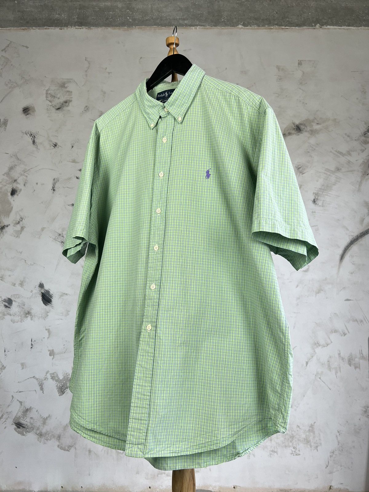 Ralph Lauren Vintage Polo Ralph Lauren Short Sleeve Button Shirt XL - XXL Size US XXL / EU 58 / 5 - 1 Thumbnail