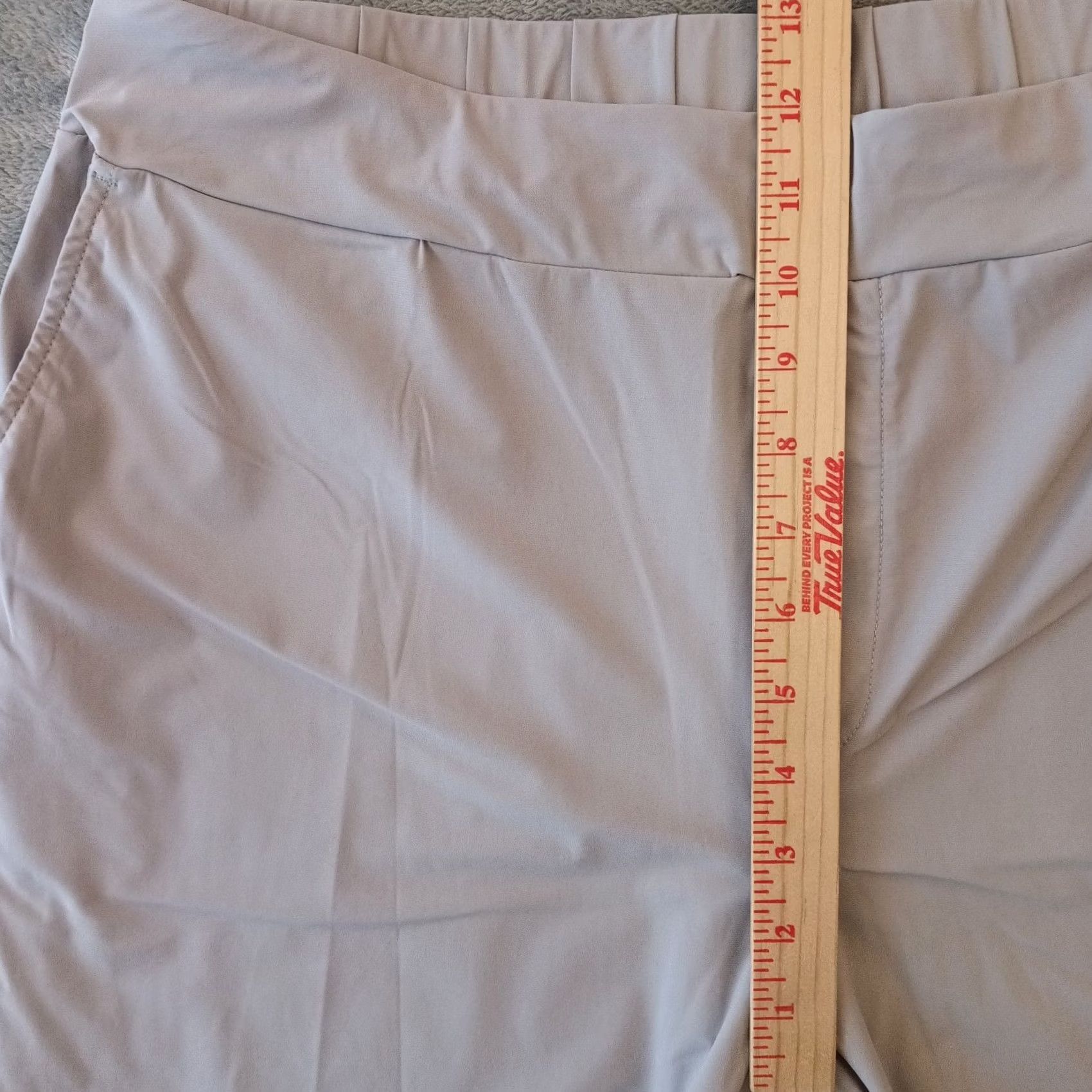 Vintage Baleaf Pants Womens XL Gray Lightweight Pull On Pockets High Rise Ankle 33x26 Size 40" / US 18 - 4 Thumbnail