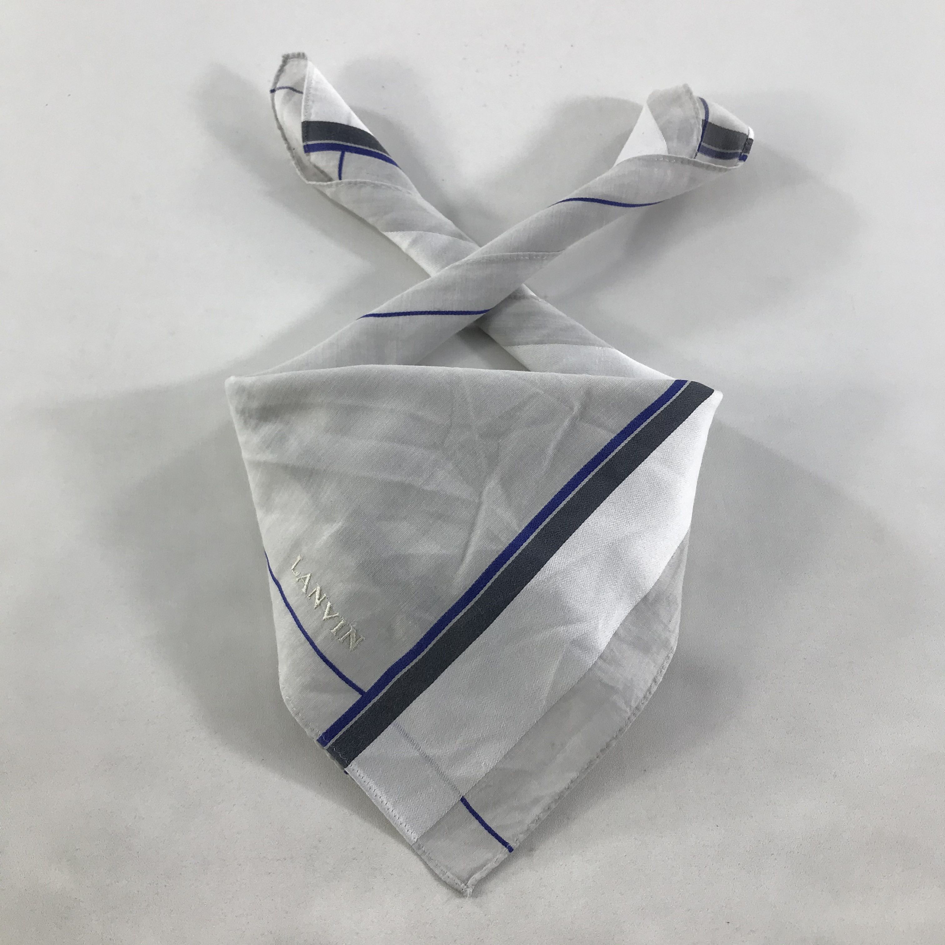 Lanvin × Vintage Lanvin Bandana / Handkerchief / Neckerchief - S1695 Size ONE SIZE - 3 Thumbnail