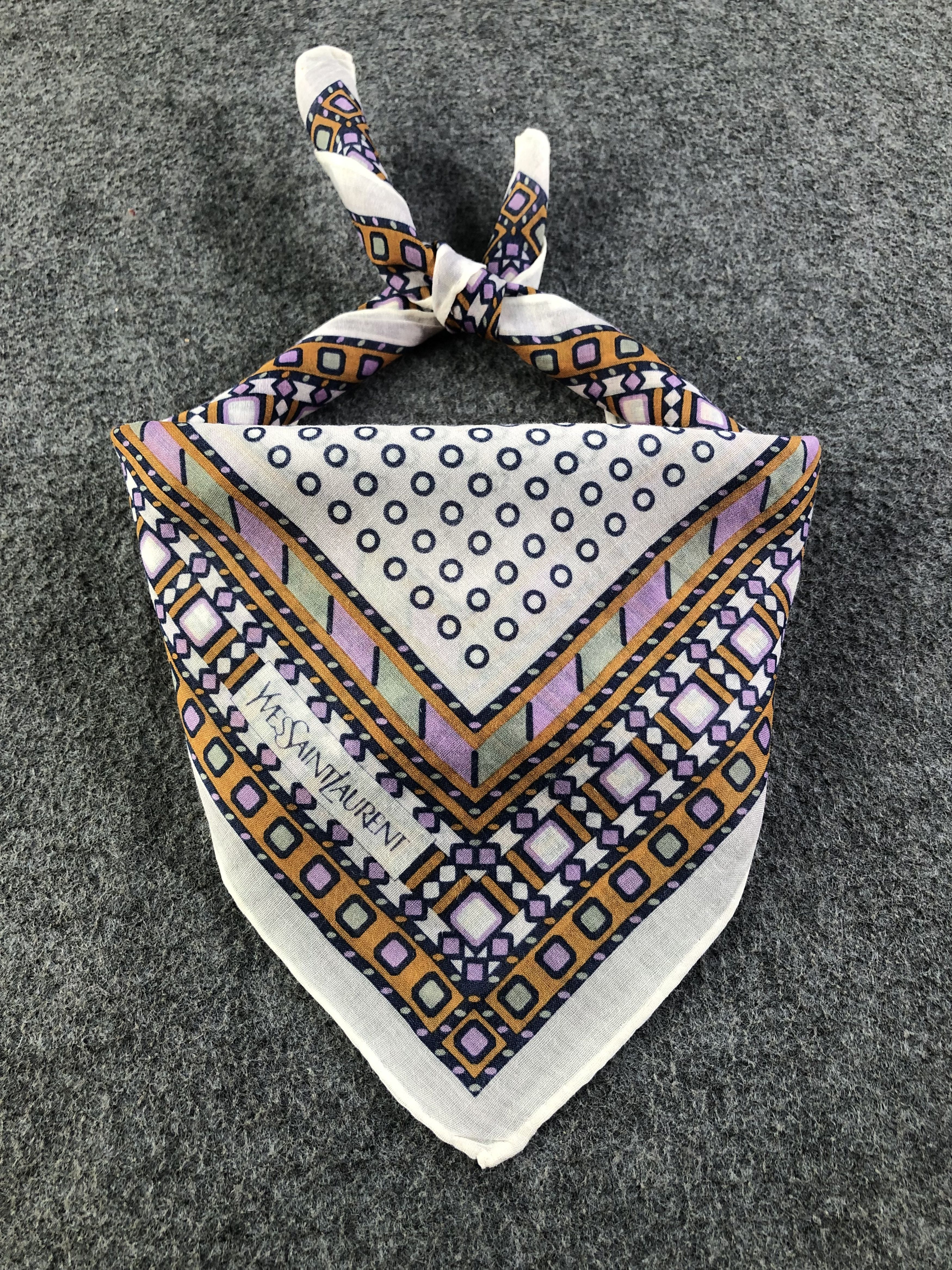 Vintage × Yves Saint Laurent Yves Saint Laurent Handkerchief / Bandana / Neckerchief Size ONE SIZE - 2 Thumbnail