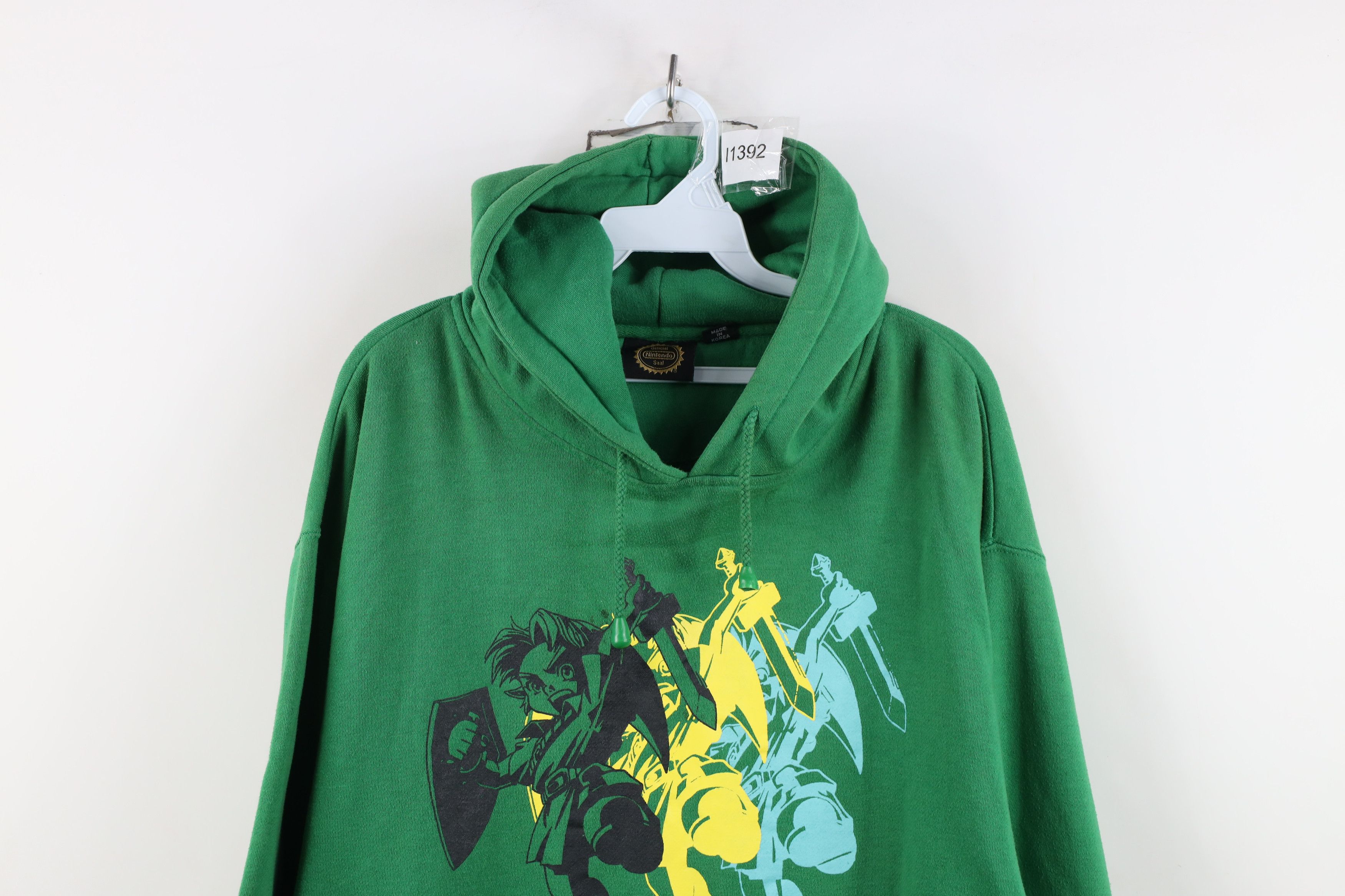 Nintendo Vintage Y2K 2006 Nintendo Zelda Game Hoodie Sweatshirt Green Size US L / EU 52-54 / 3 - 2 Thumbnail