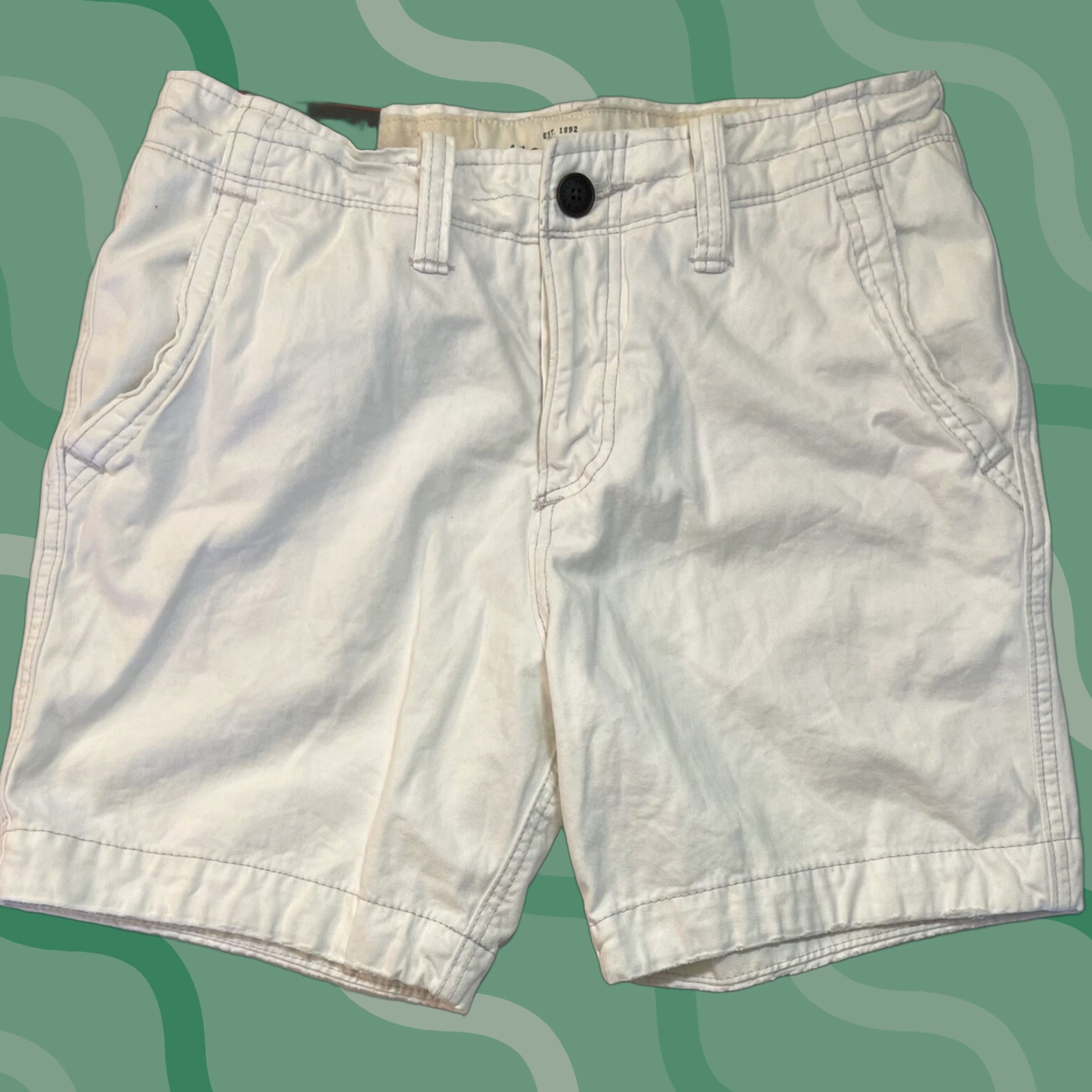 Abercrombie & Fitch Abercrombie & Fitch Mens Casual Shorts Sz 30 White Khaki Lightweight Breathable Beach Outdoor Size US 30 / EU 46 - 1 Thumbnail