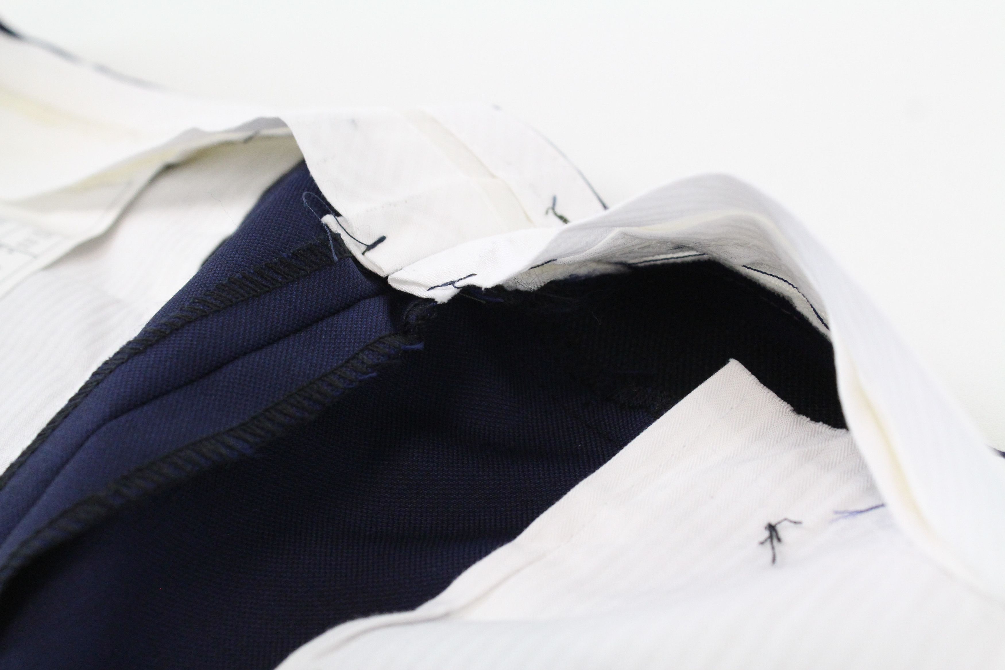 Suitsupply BRESCIA UK34S Blue Wool Pleated Trousers 55692 Size US 34 / EU 50 - 8 Thumbnail