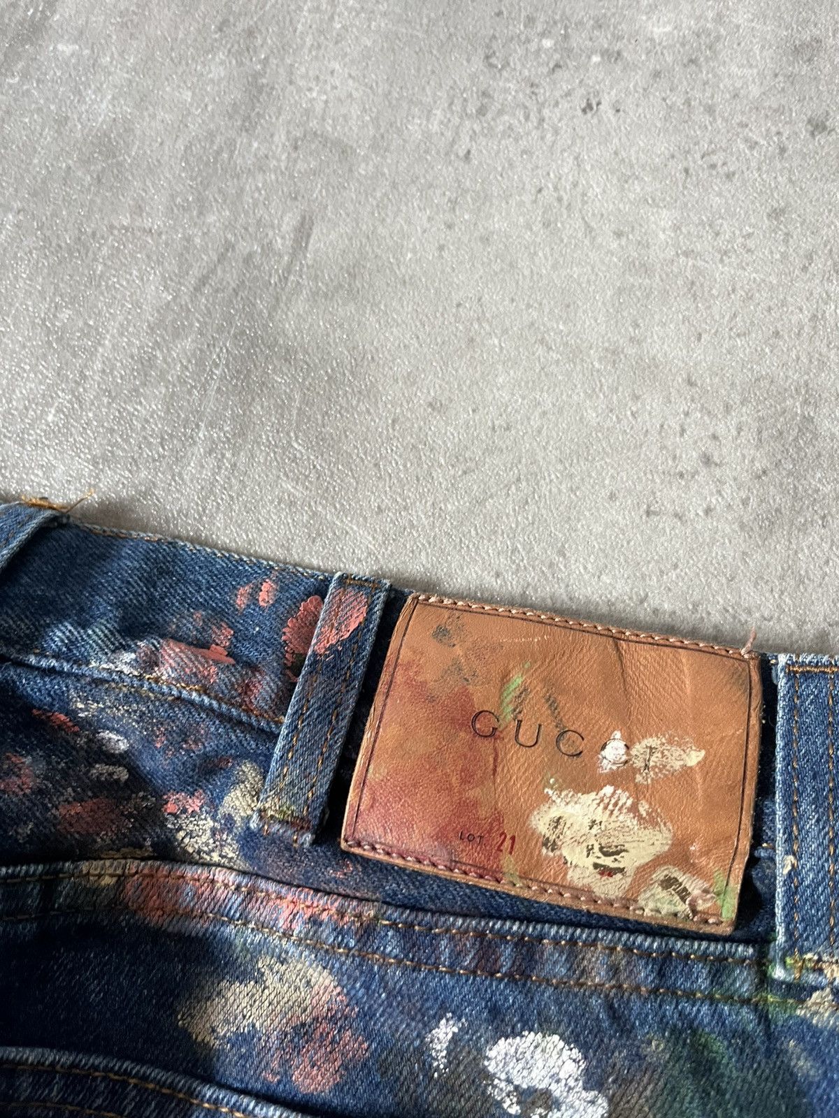 Gucci Gucci A/W 16 Hand Painted Floral jeans blue rare Size US 32 / EU 48 - 14 Thumbnail