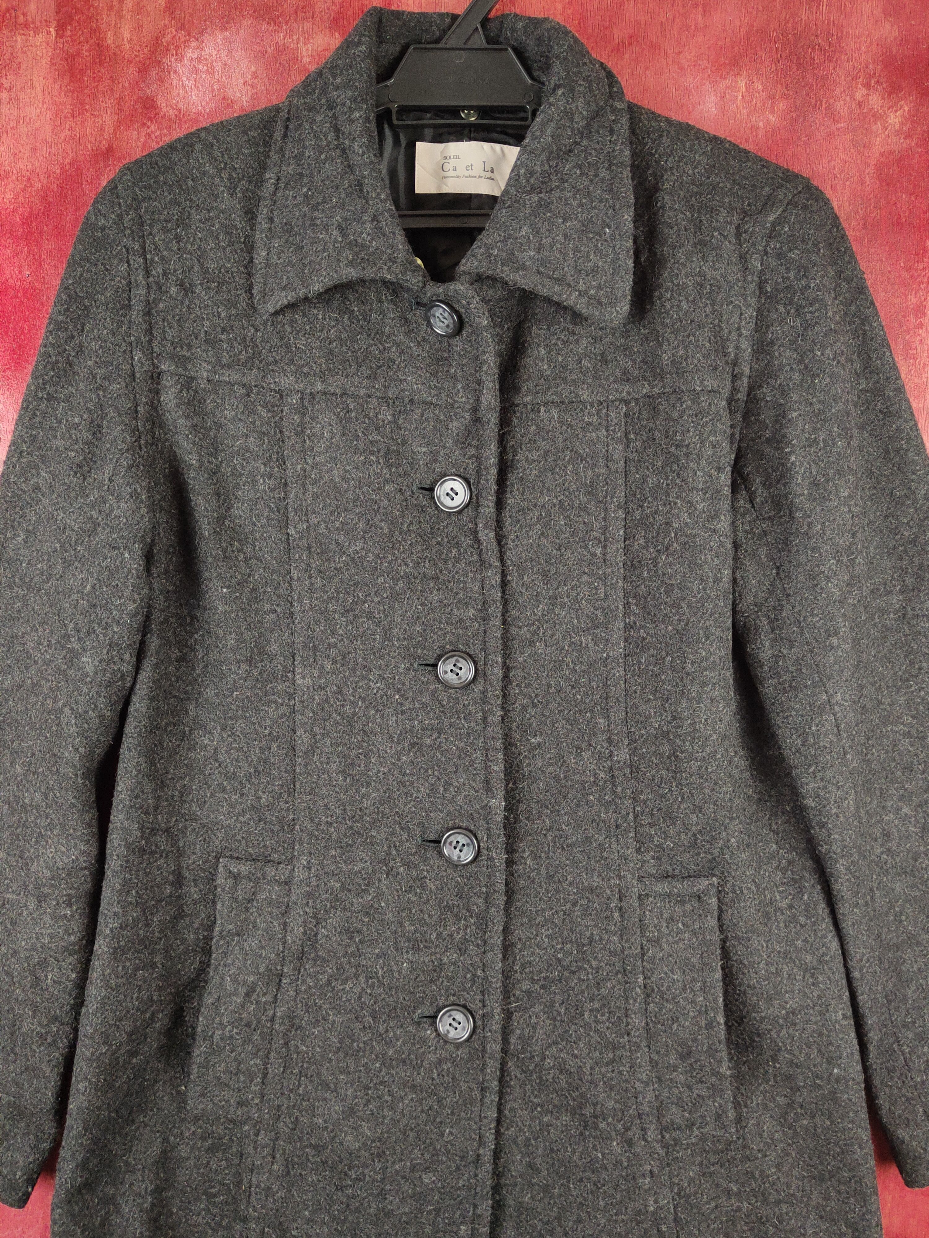 Vintage luxury Vintage by Ca et La Black Coats Size M / US 6-8 / IT 42-44 - 2 Thumbnail