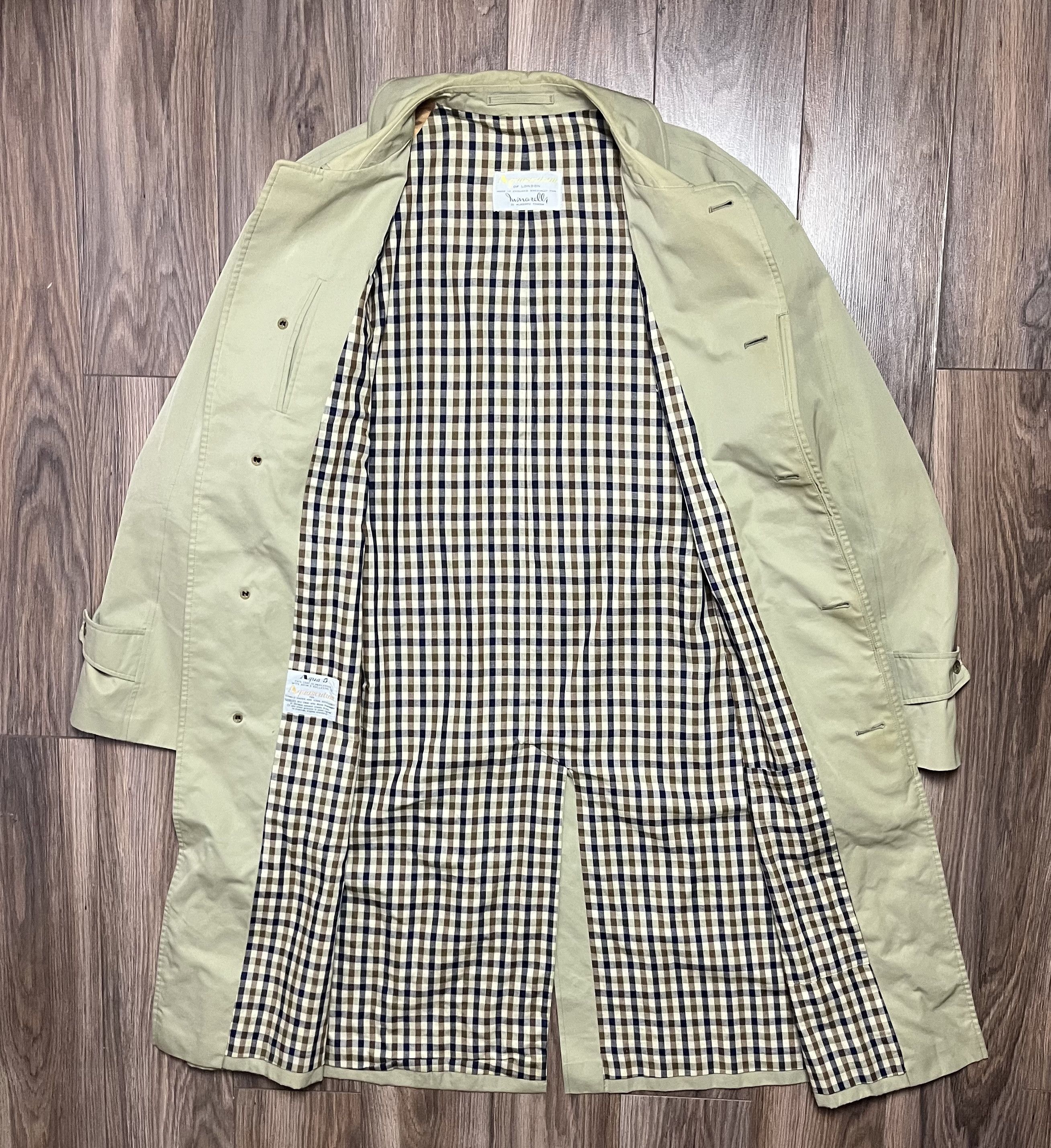 Aquascutum × Vintage Rare Aquascutum Trench Coat Made in England  display picture 1