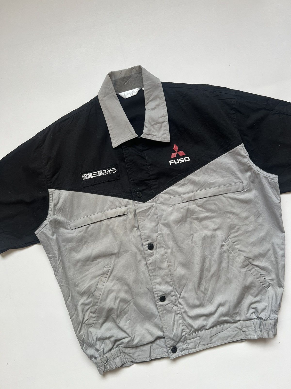 Japanese Brand Vintage 90's Mitsubishi Fuso Racing Workers Jacket Size US L / EU 52-54 / 3 - 3 Thumbnail