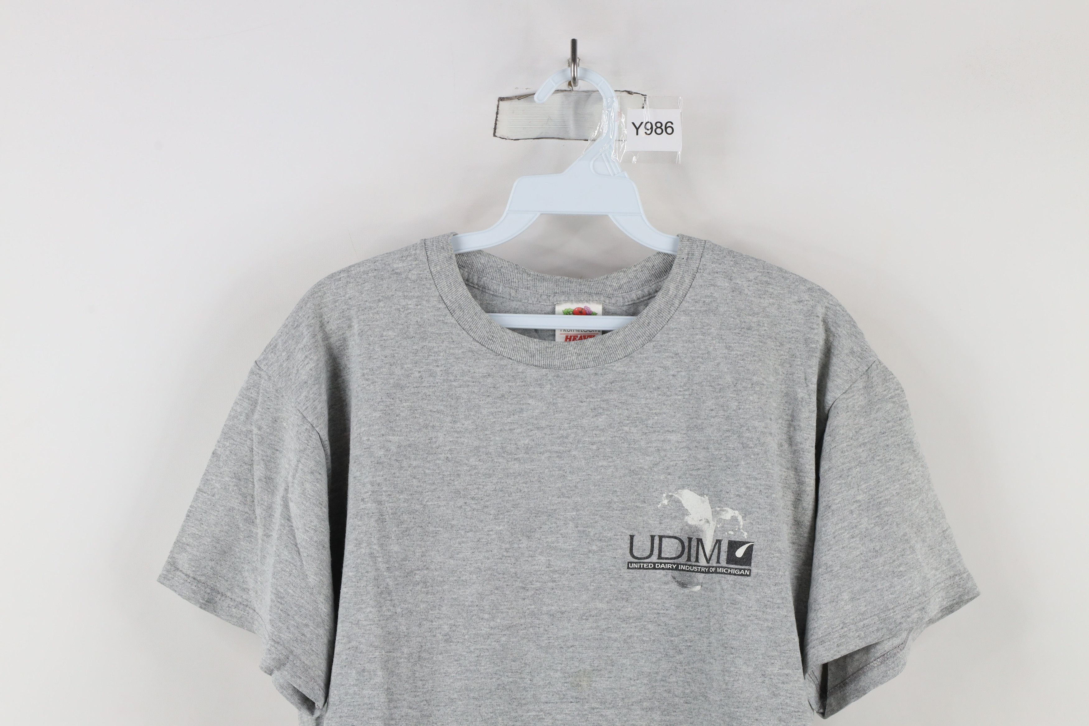 Vintage Vintage Dairy Industry of Michigan Got Milk T-Shirt Gray Size L / US 10 / IT 46 - 2 Thumbnail