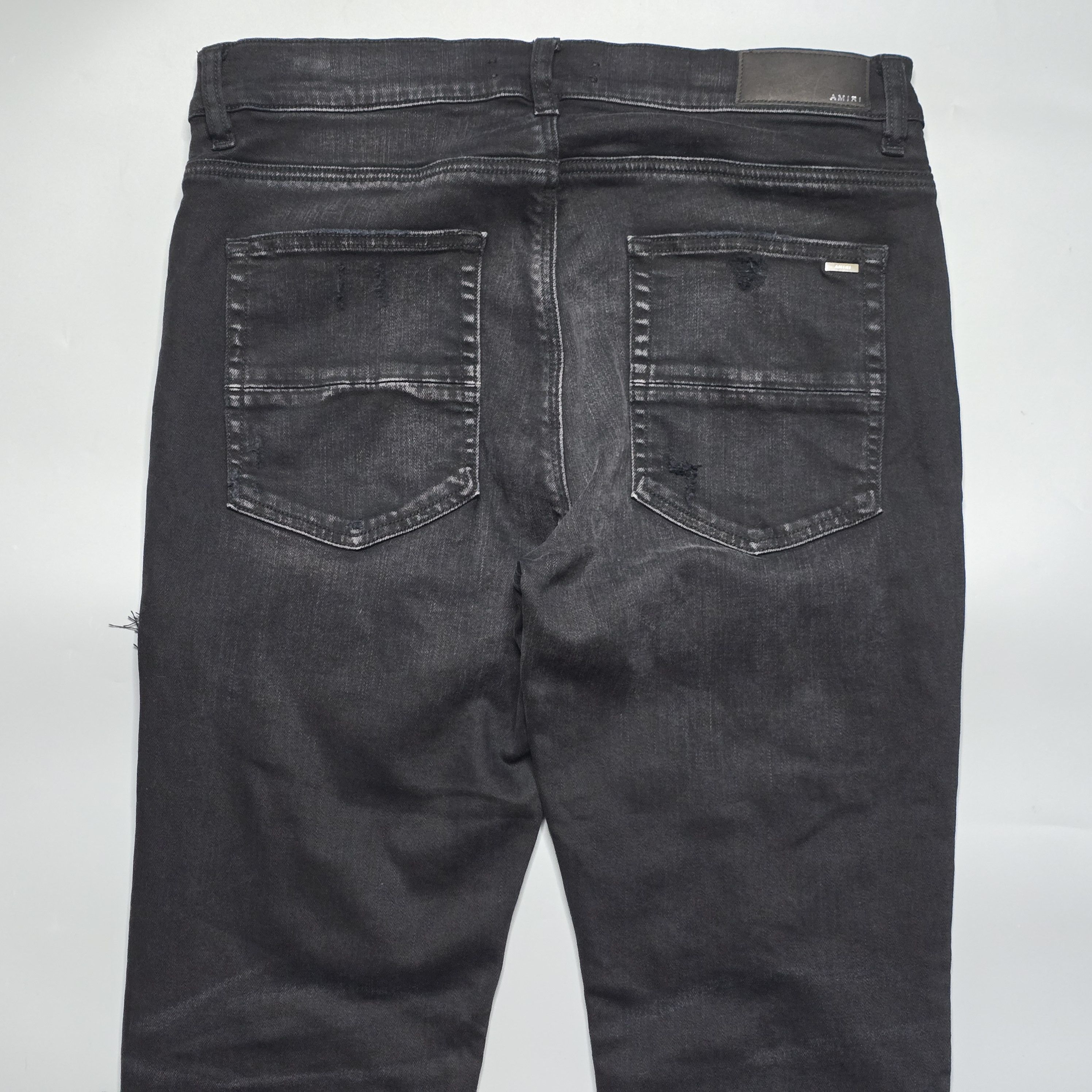 Amiri Amiri - MX1 Neon Plaid Grid Patch Black Jeans Size US 34 / EU 50 - 4 Thumbnail