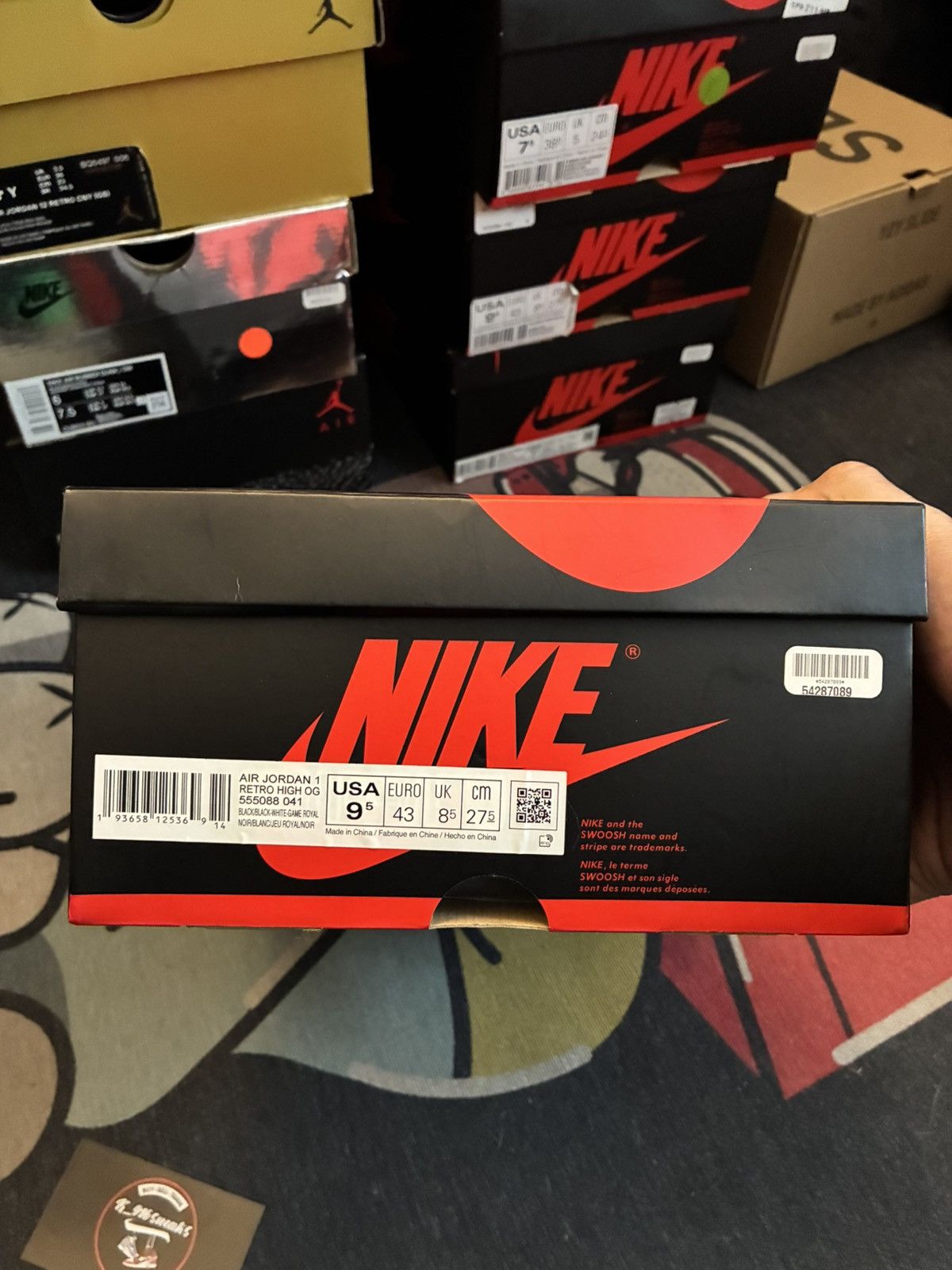 Jordan Brand Jordan 1 royal toe Size US 9.5 / EU 42-43 - 8 Thumbnail