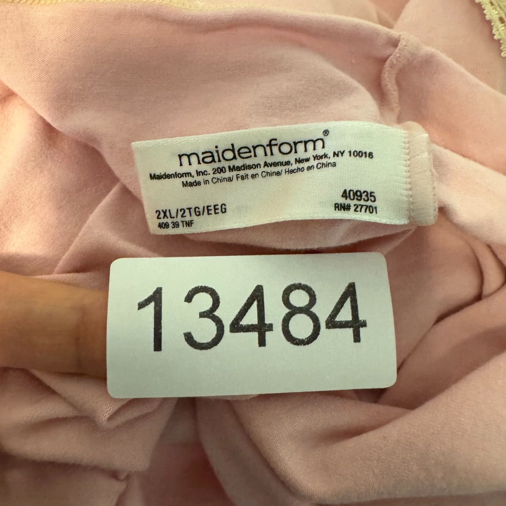 Vintage Maidenform Camisole Tank Top 2XL XXL Pink Coquette Fairy Grunge Whimsigoth - Tank - Women - 2XL - Pink - Sleeveless - Strappy - Adjustable - Stretch Size XXL / US 16-18 / IT 52-54 - 8 Thumbnail