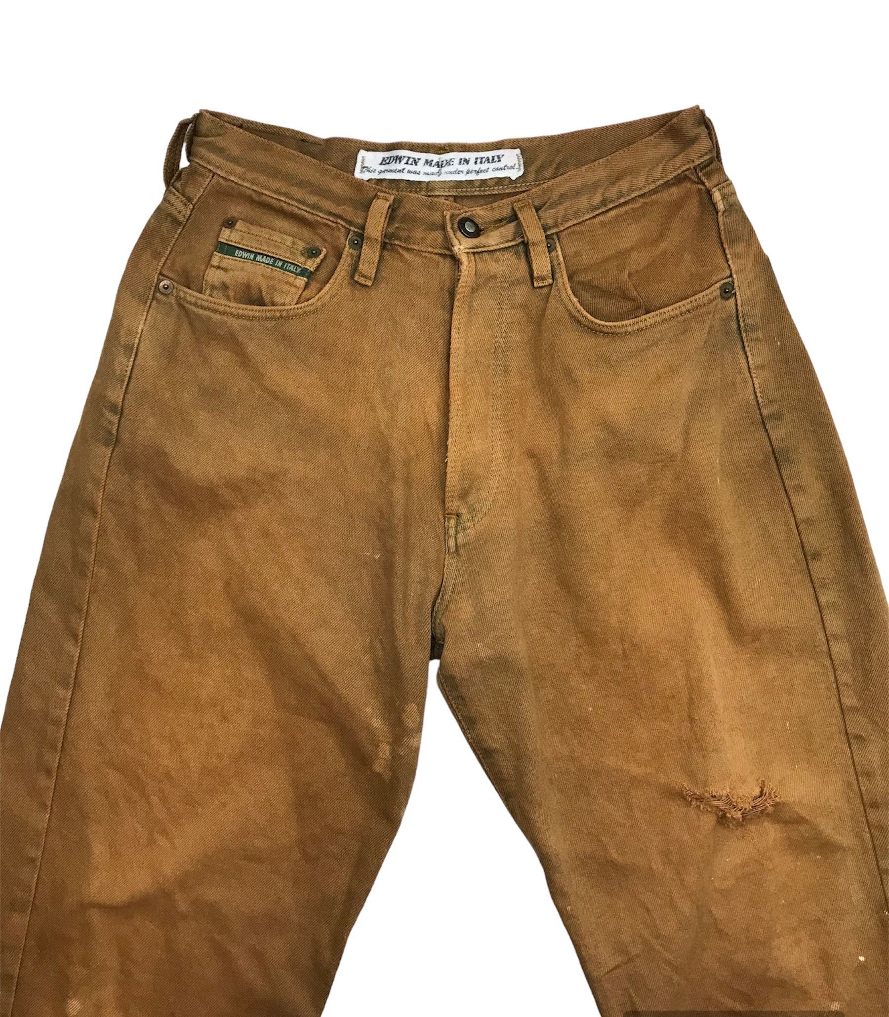 Edwin Edwin Dark Brown Denim Pants Size US 29 - 1 Thumbnail