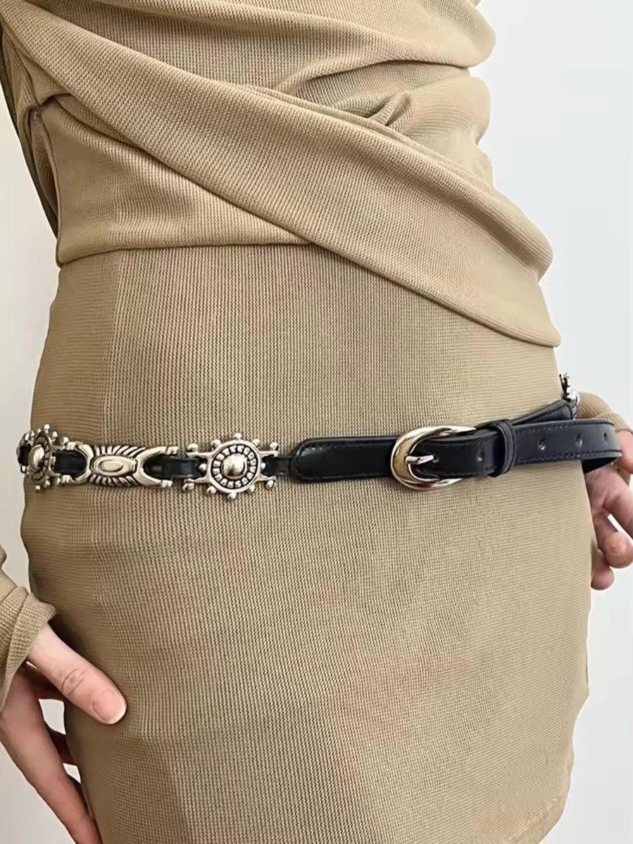 Japanese Brand Punk Chain Metal Pin buckle Belt Size ONE SIZE - 1 Thumbnail