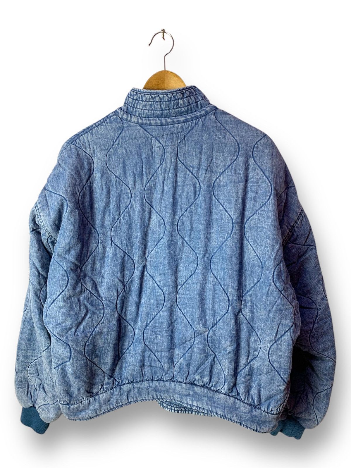 BLANKNYC 🔥Blank NYC Quilted Denim Style Bomber Jacket Oversize Size US S / EU 44-46 / 1 - 2 Thumbnail