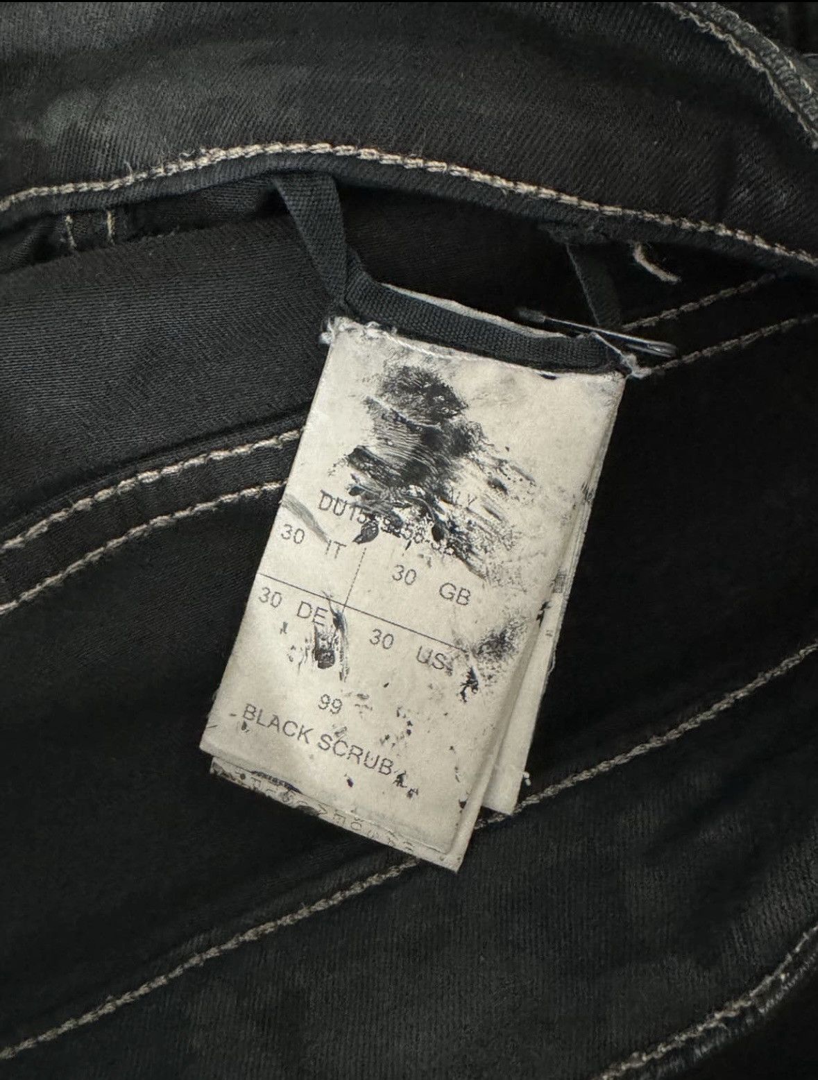 Rick Owens Memphis Jeans Mineral Coating