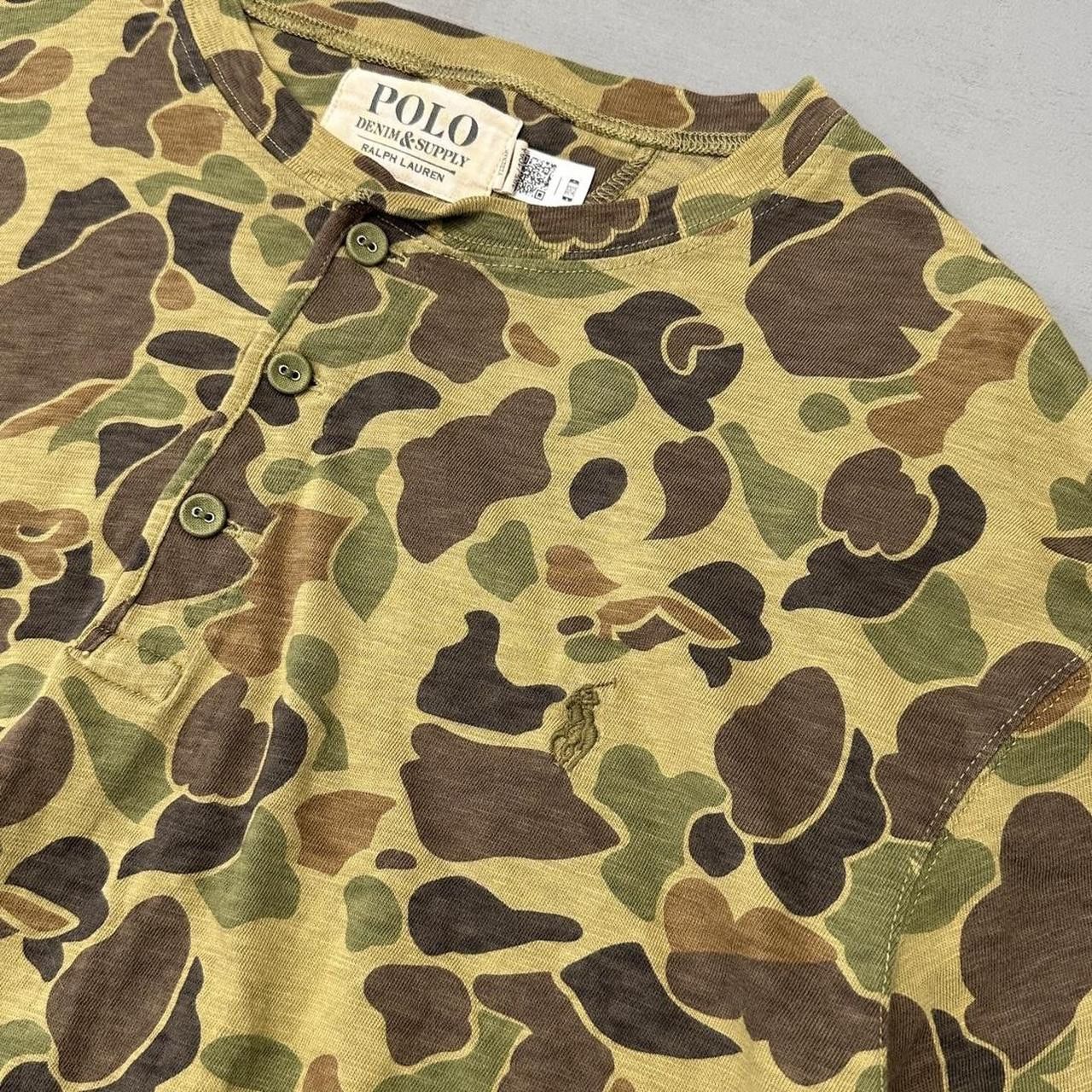 Polo Ralph Lauren Polo Denim & Suppy Ralph Lauren Camo Henley Shirt XL Size US XL / EU 56 / 4 - 3 Thumbnail