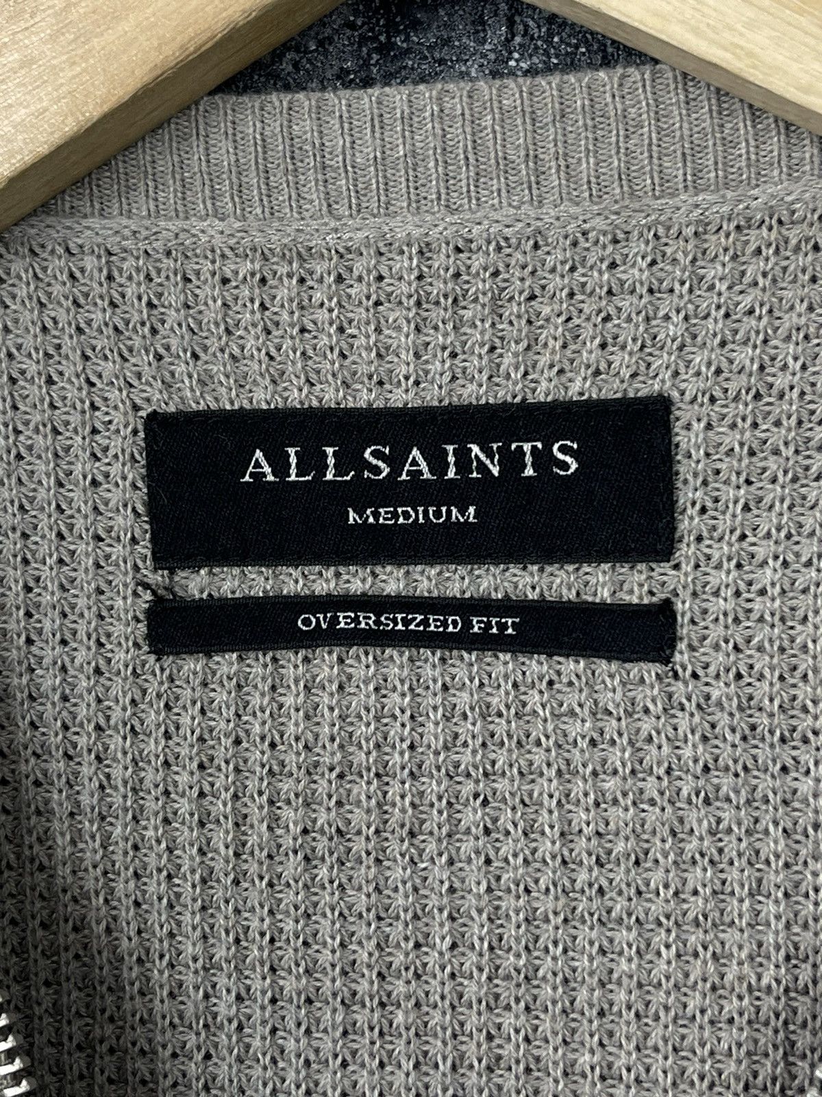 Allsaints Allsaints Forram Cardigan Distressed Full Zip Sweater Men’s Size US M / EU 48-50 / 2 - 10 Thumbnail