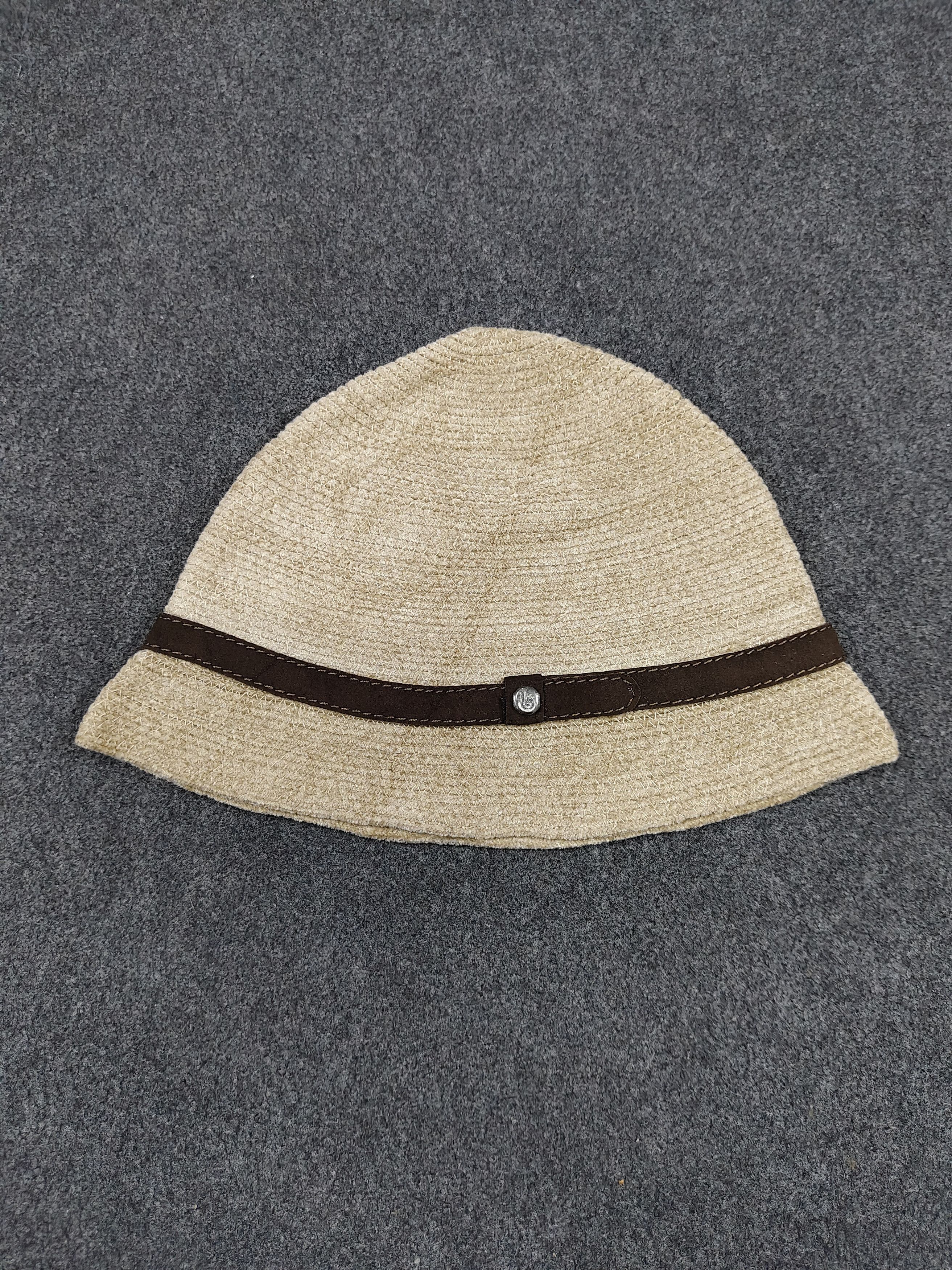 Vintage 2000s Bettina🇮🇹Natural Woven Raffia Texture Bucket Cloche Size ONE SIZE - 4 Thumbnail