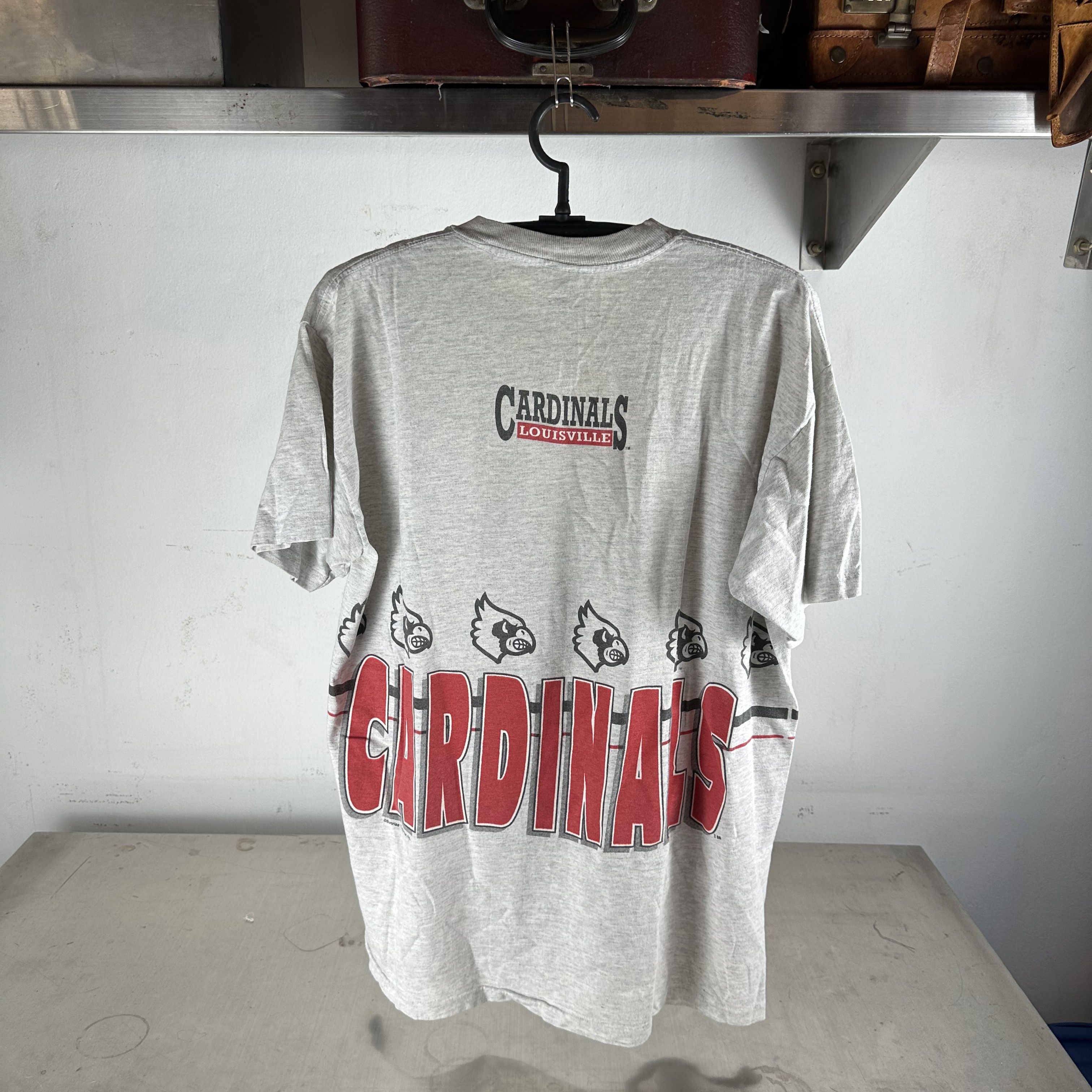 Vintage Vintage 90s Louisville Cardinals NCAA Double Sided T-Shirt Size US XL / EU 56 / 4 - 3 Thumbnail