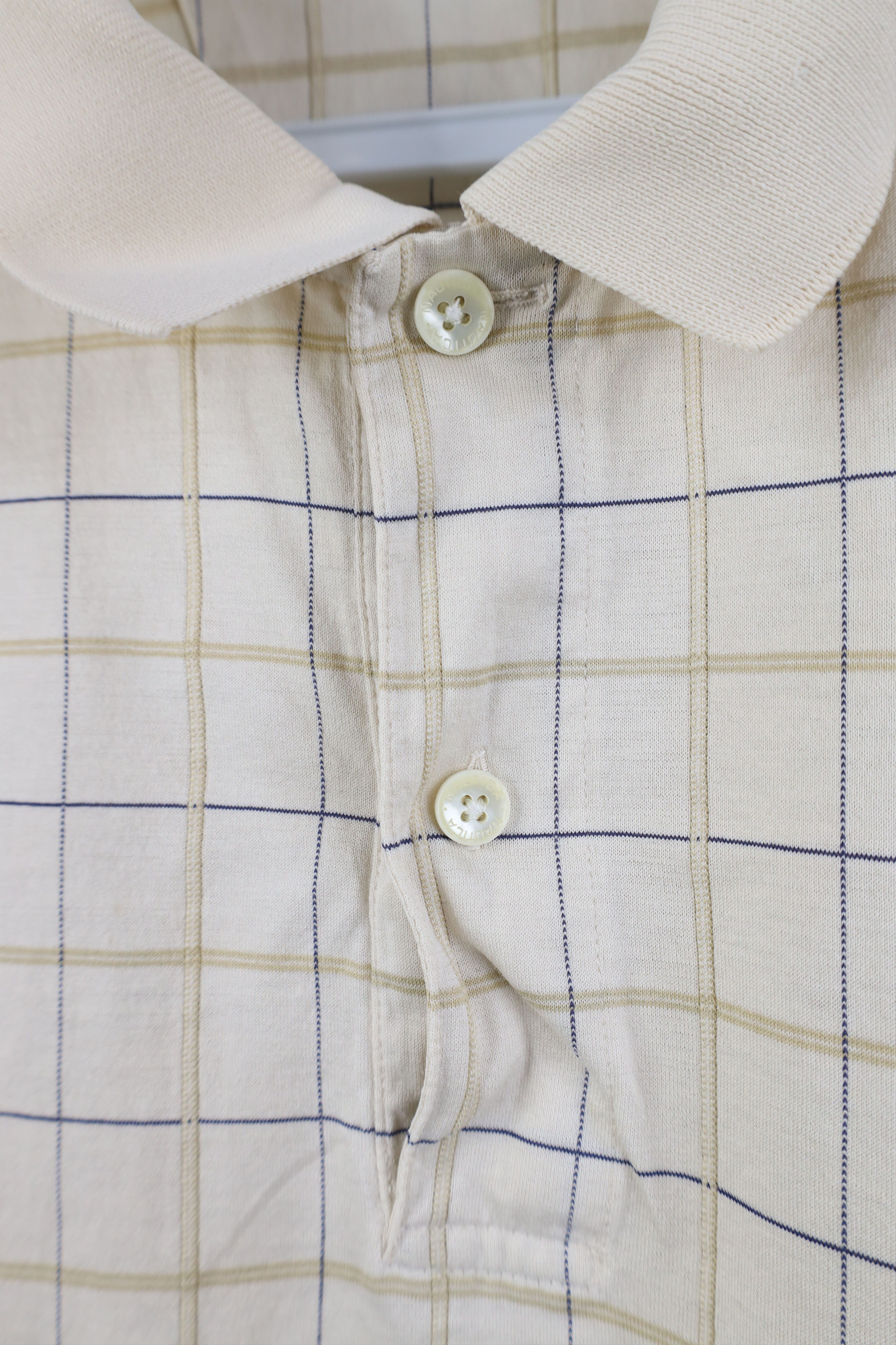 Nautica Vintage 90s Nautica Checkered Knit Collared Golf Polo Shirt Size US M / EU 48-50 / 2 - 5 Thumbnail