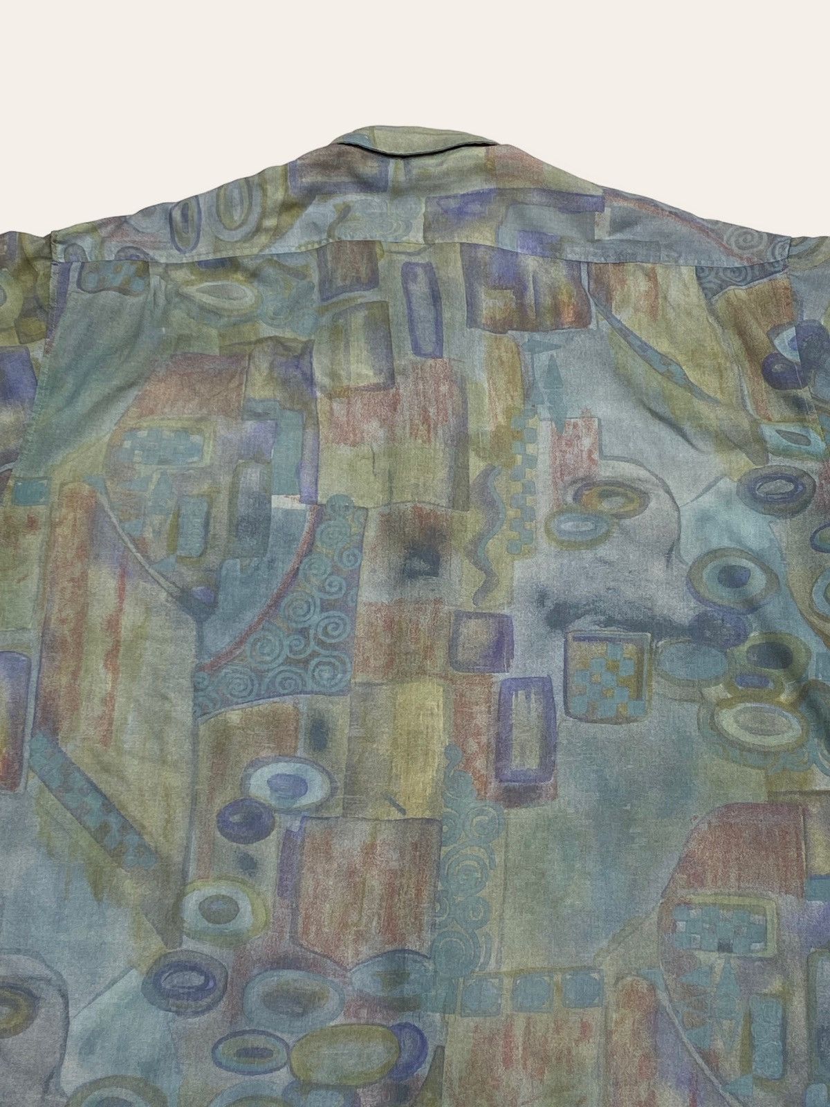 Hysteric Glamour 90s Vintage ANGELO LITRICO Beautiful Button Up Abstract Styl Size US XL / EU 56 / 4 - 7 Thumbnail